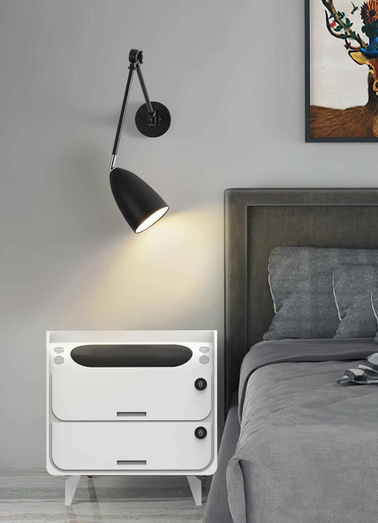 Ulrinel Adjustable Swing Arm Wall Lamp-Neutral Decor