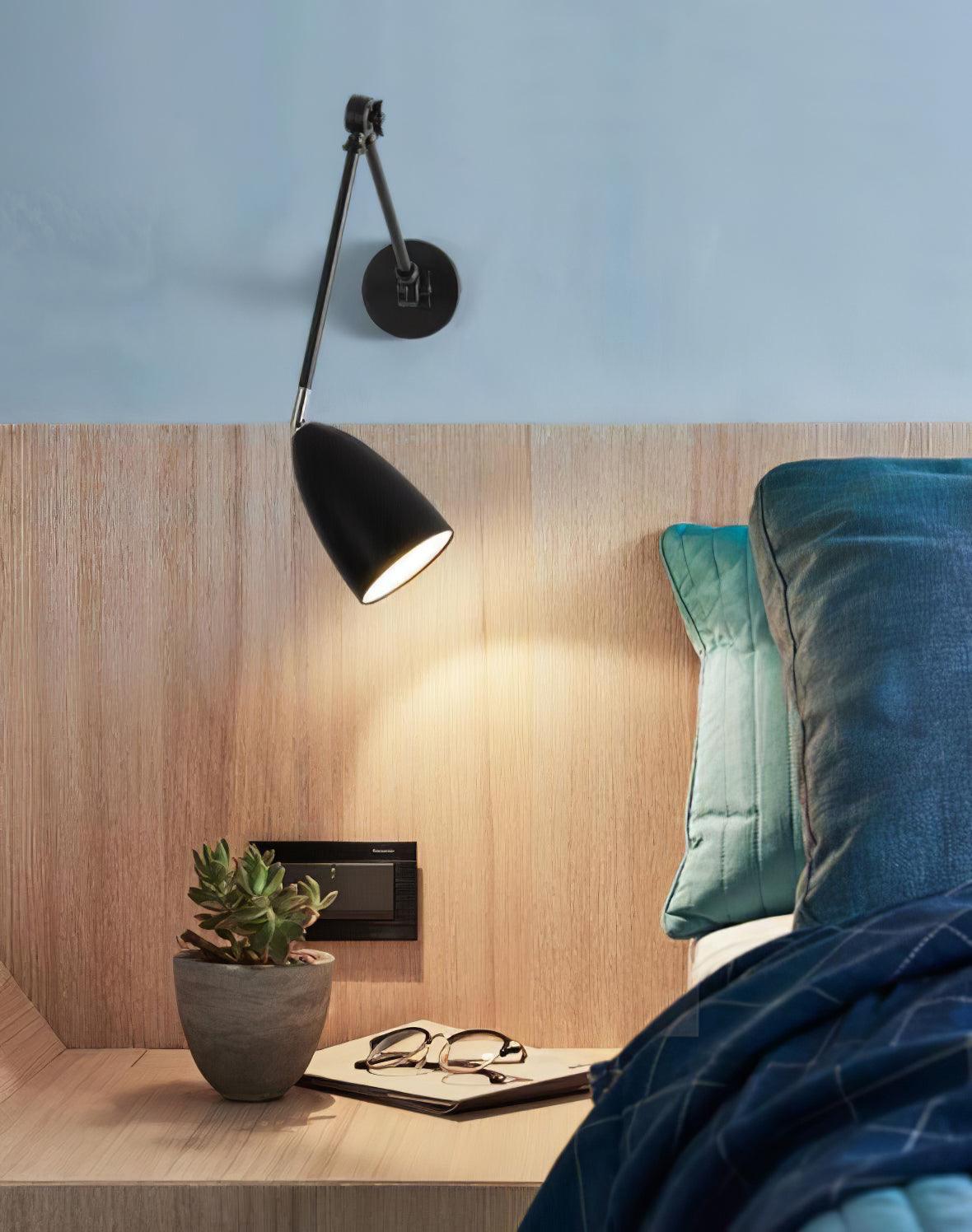 Ulrinel Adjustable Swing Arm Wall Lamp-Neutral Decor