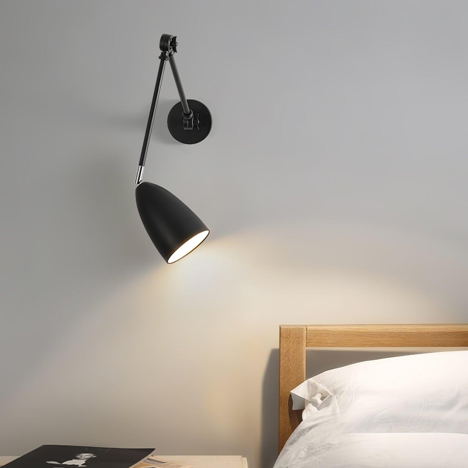 Ulrinel Adjustable Swing Arm Wall Lamp-Neutral Decor