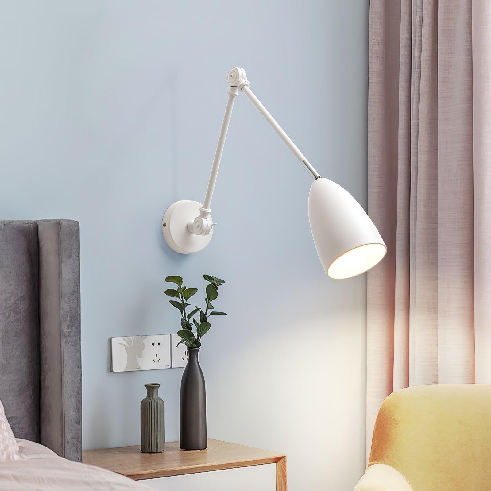 Ulrinel Adjustable Swing Arm Wall Lamp-Neutral Decor