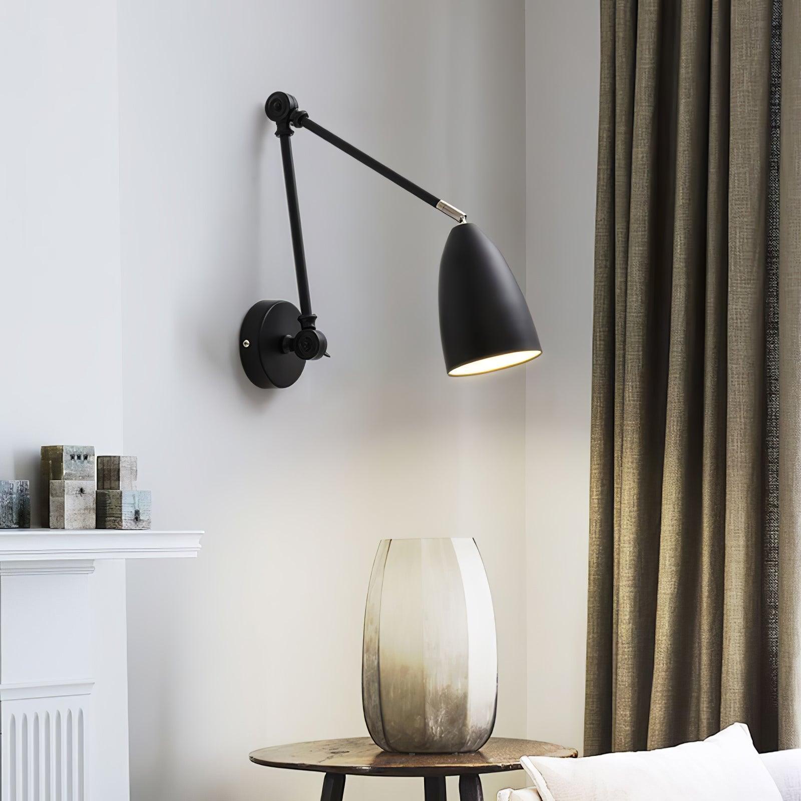 Ulrinel Adjustable Swing Arm Wall Lamp-Neutral Decor