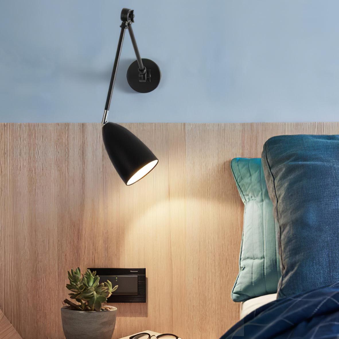 Ulrinel Adjustable Swing Arm Wall Lamp-Neutral Decor