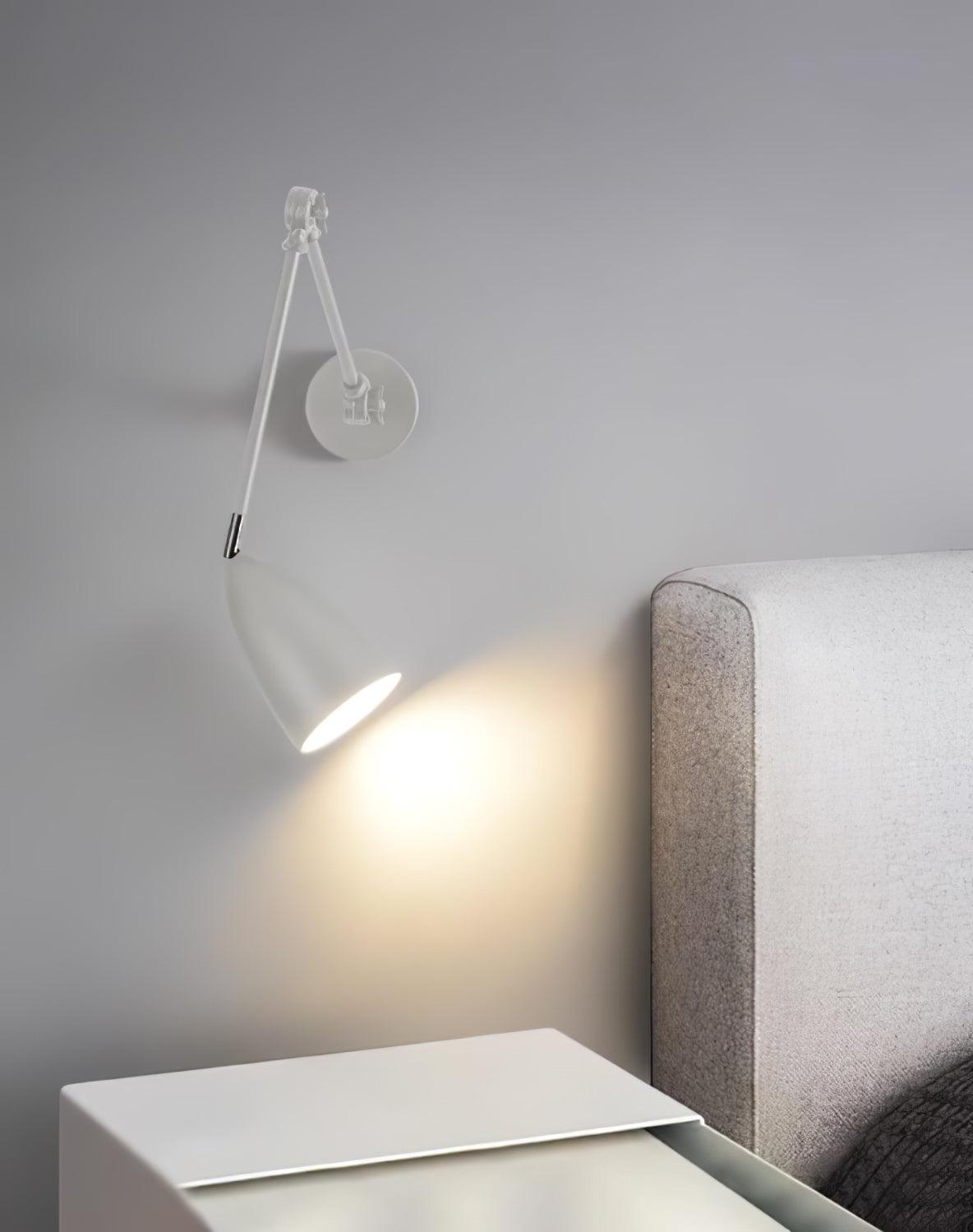 Ulrinel Adjustable Swing Arm Wall Lamp-Neutral Decor
