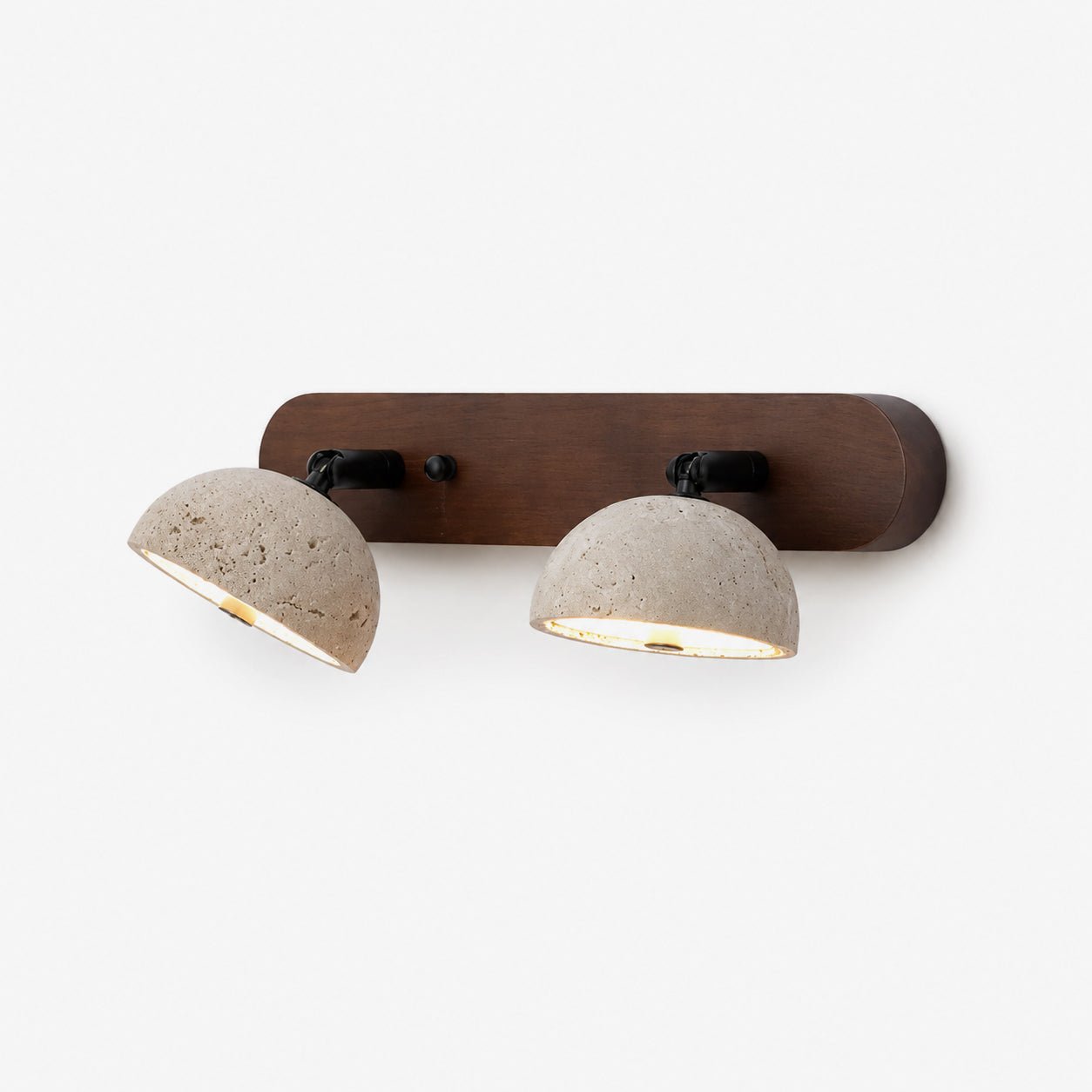 Adjustable Travertine Dome Vanity Light-Neutral Decor