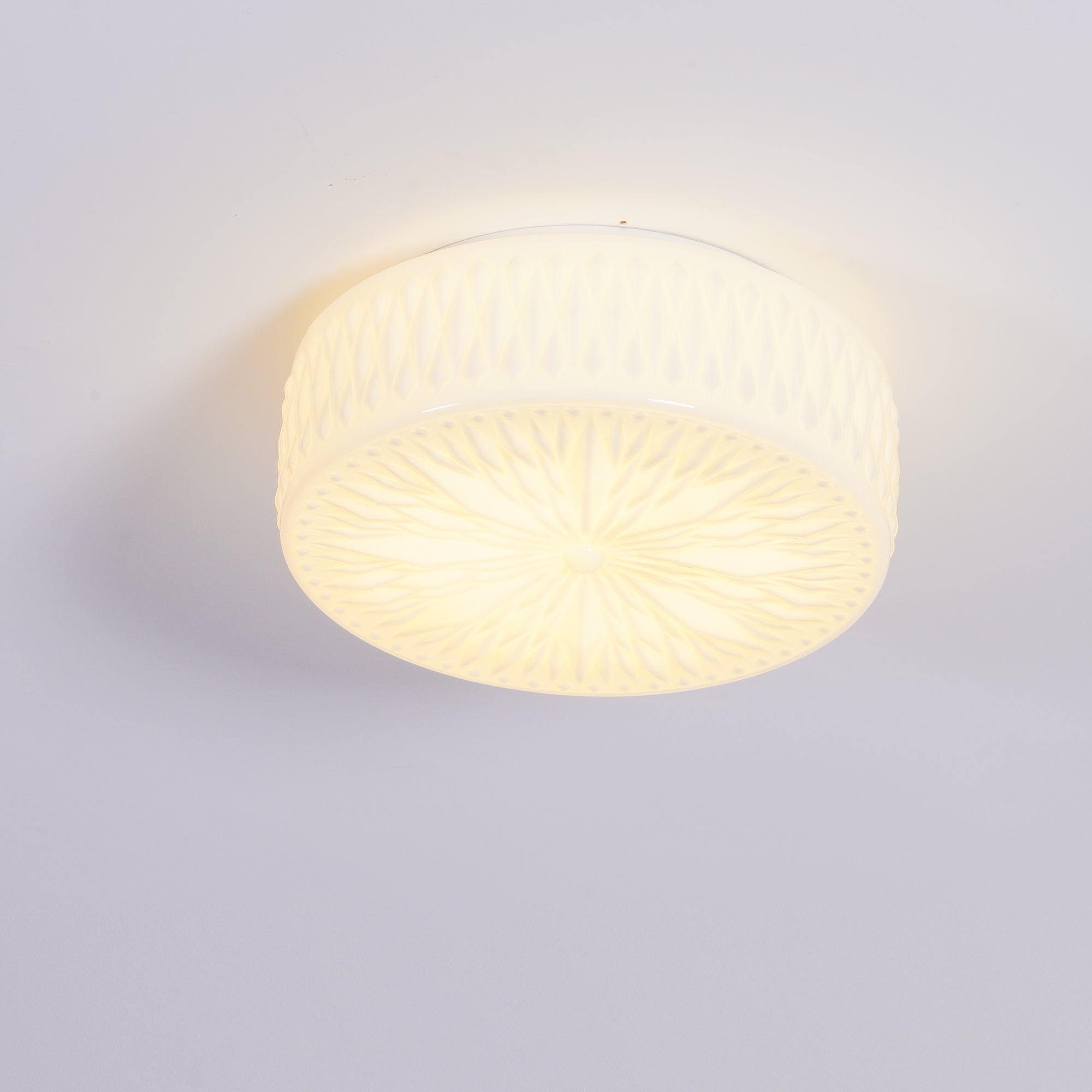 Solara Ceiling Lamp Glass Shade and Acrylic Modern Mooncake-Neutral Decor
