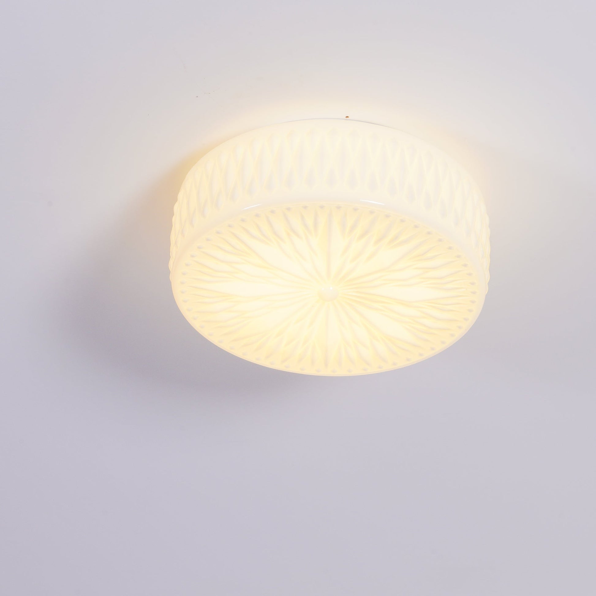 Solara Ceiling Lamp Glass Shade and Acrylic Modern Mooncake-Neutral Decor