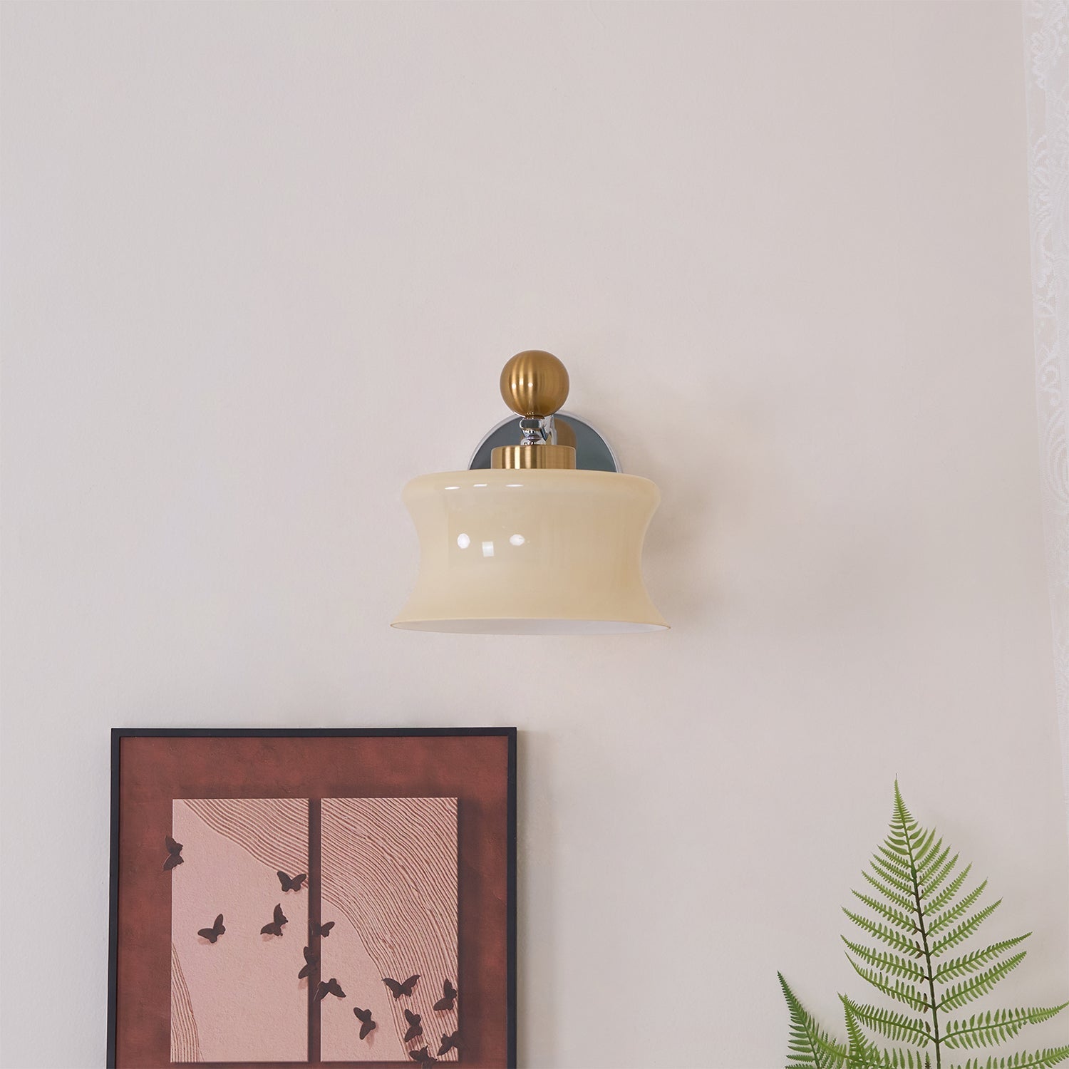 Blux Nordic Art Glass Sconce Wall lamp-Neutral Decor