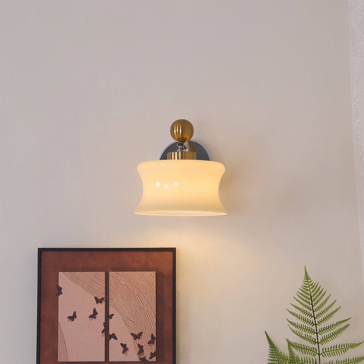 Blux Nordic Art Glass Sconce Wall lamp-Neutral Decor