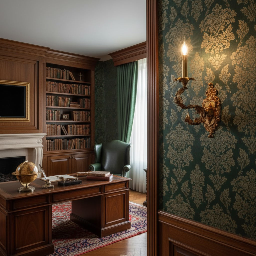 Dimensional view of the Adriana Wall Lamp.