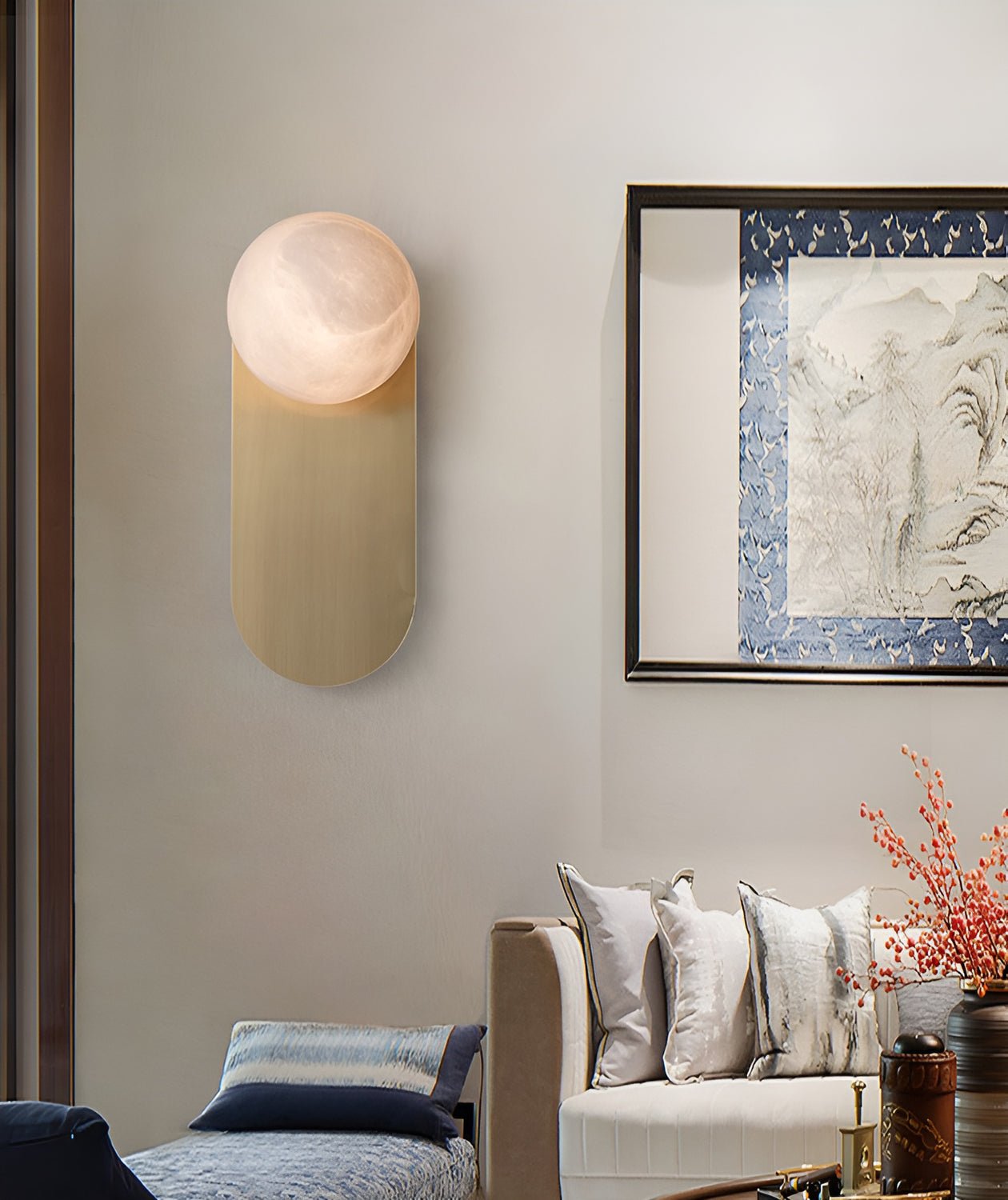 Cuzorion Alabaster Wall Light-Neutral Decor