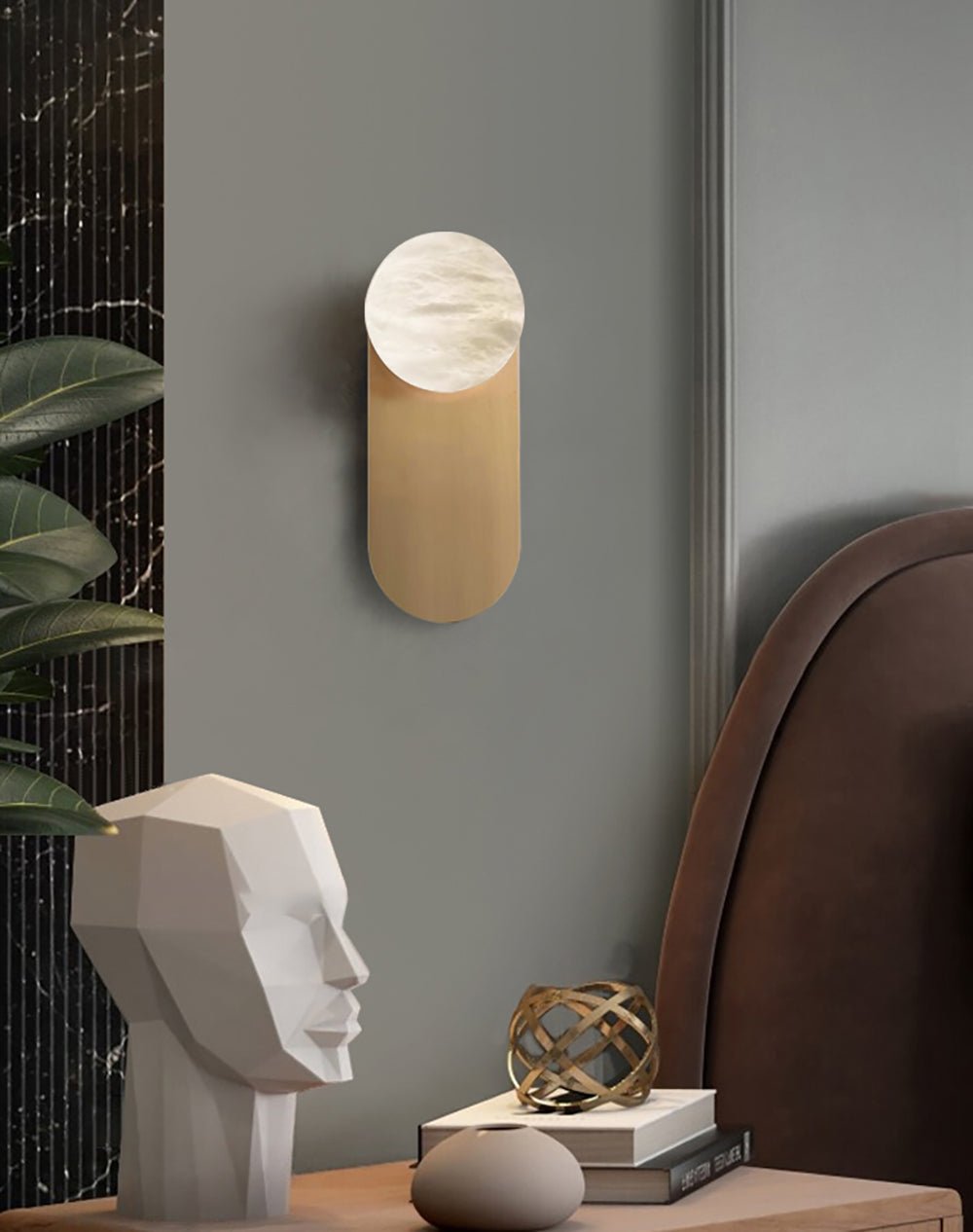 Cuzorion Alabaster Wall Light-Neutral Decor