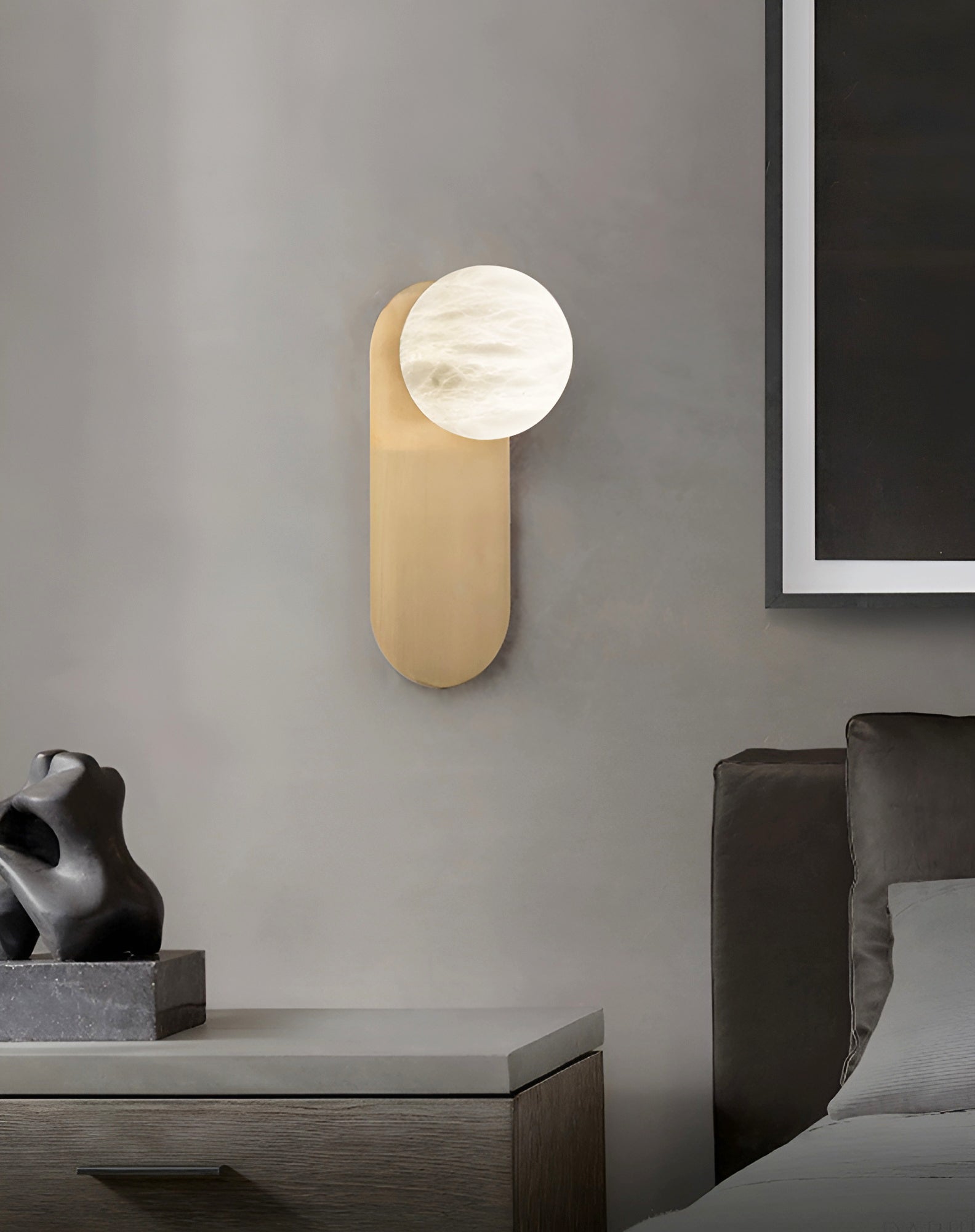 Cuzorion Alabaster Wall Light-Neutral Decor
