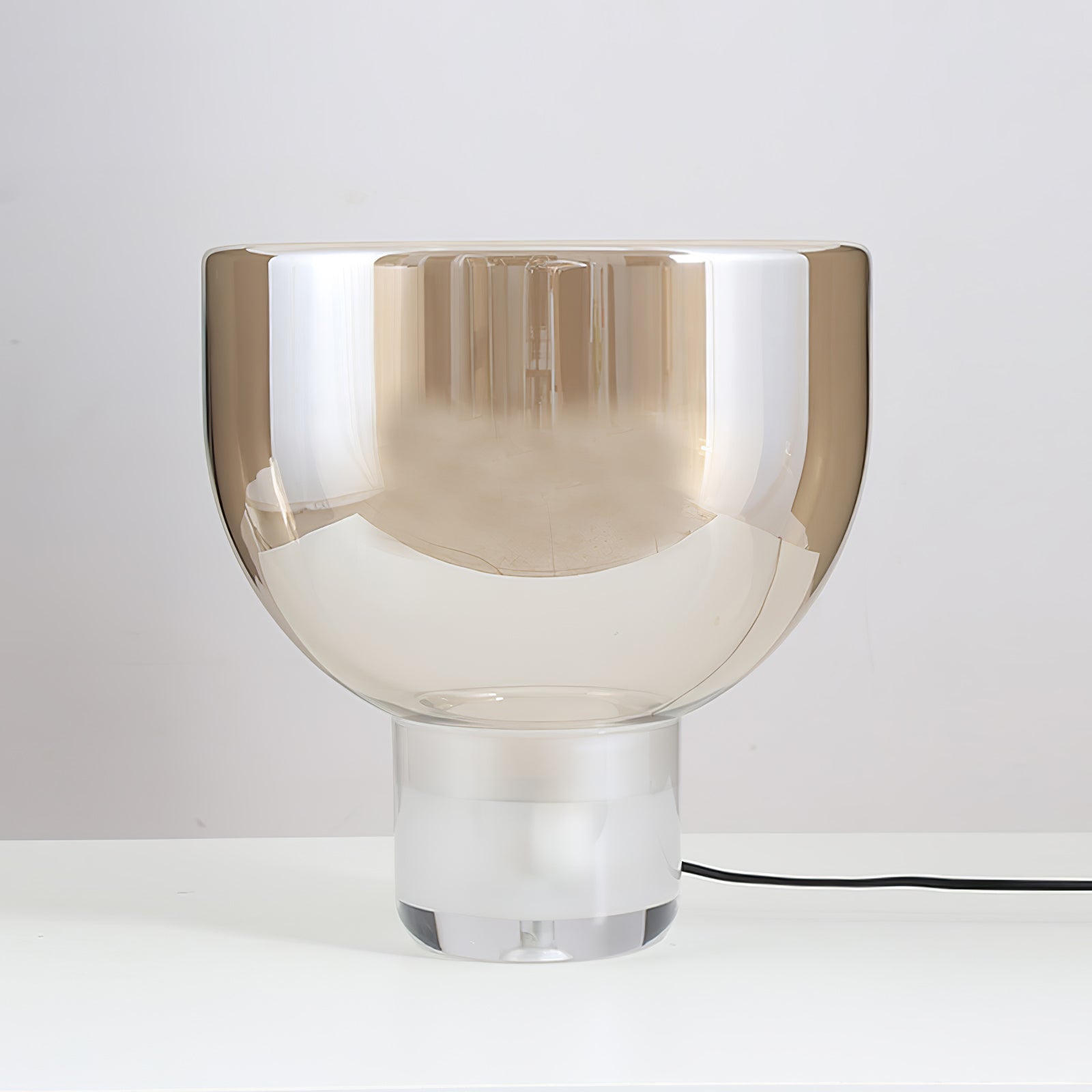 Cavm Glass Elegant Table Lamp-Neutral Decor