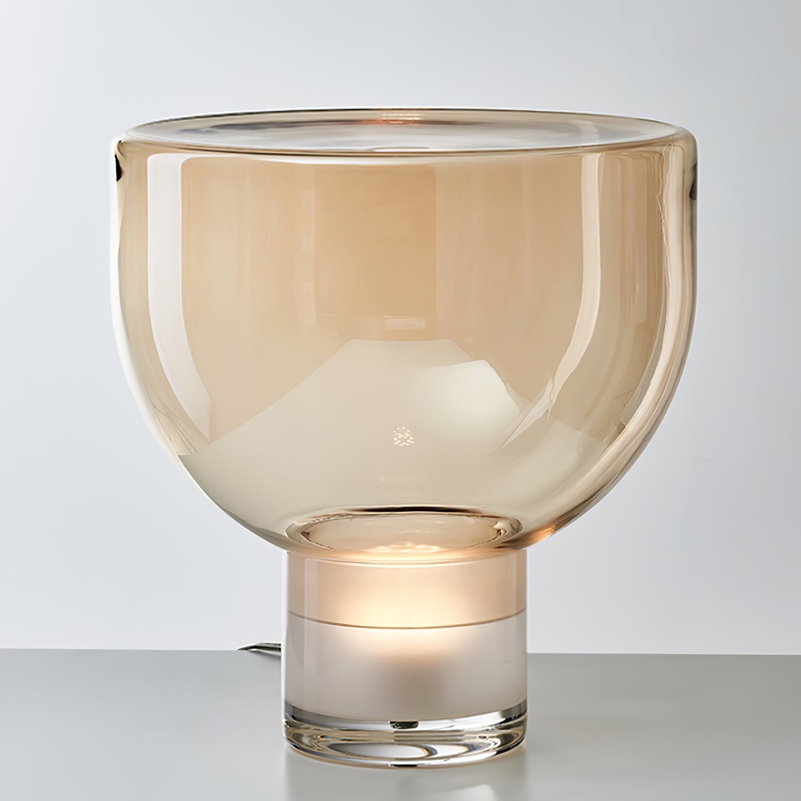 Cavm Glass Elegant Table Lamp-Neutral Decor
