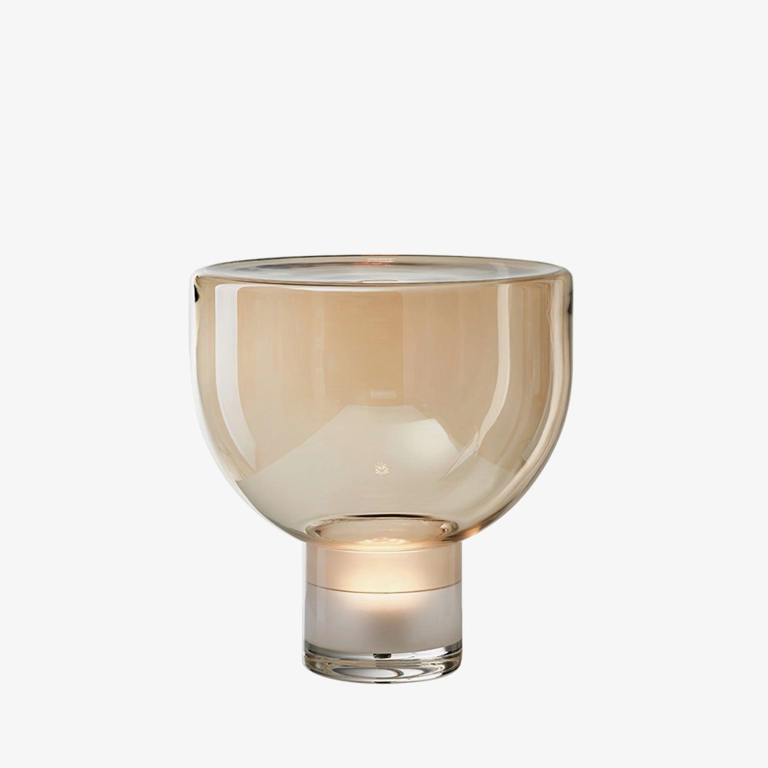 Cavm Glass Elegant Table Lamp-Neutral Decor