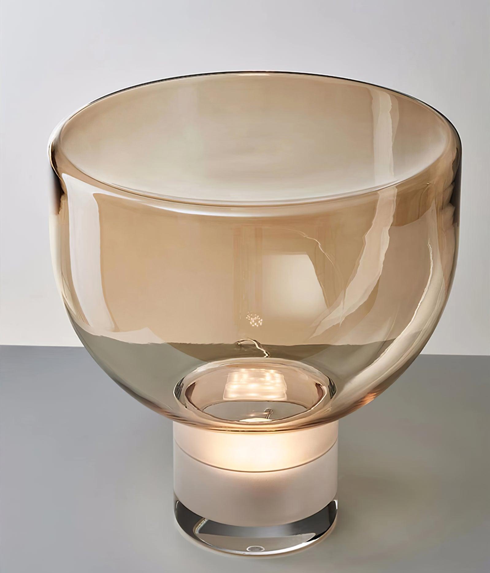 Cavm Glass Elegant Table Lamp-Neutral Decor