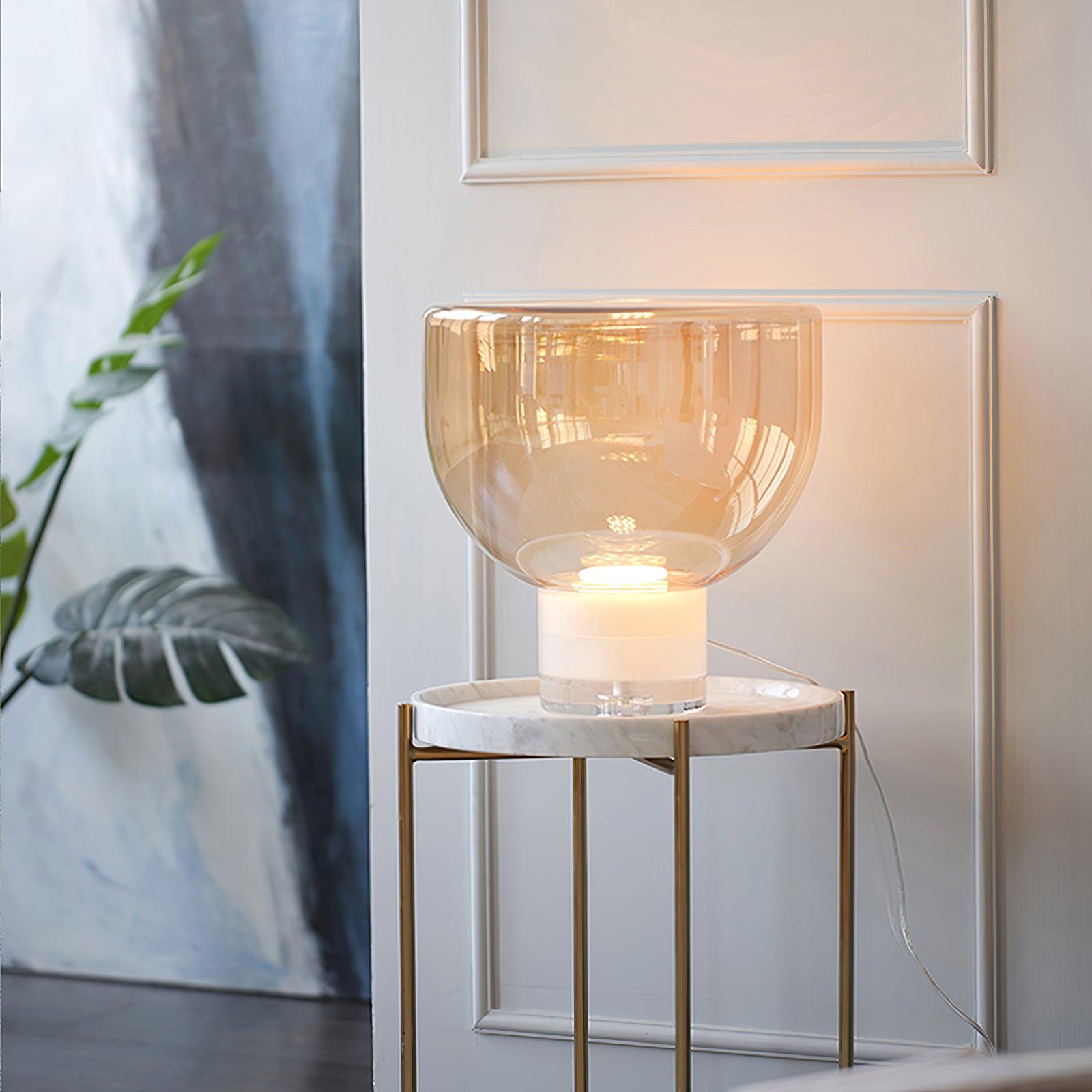 Cavm Glass Elegant Table Lamp-Neutral Decor