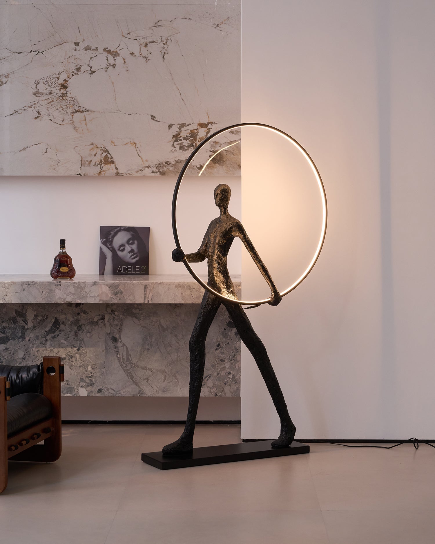 Viri Floor Lamp Sculpture LED Figure-Neutral Decor