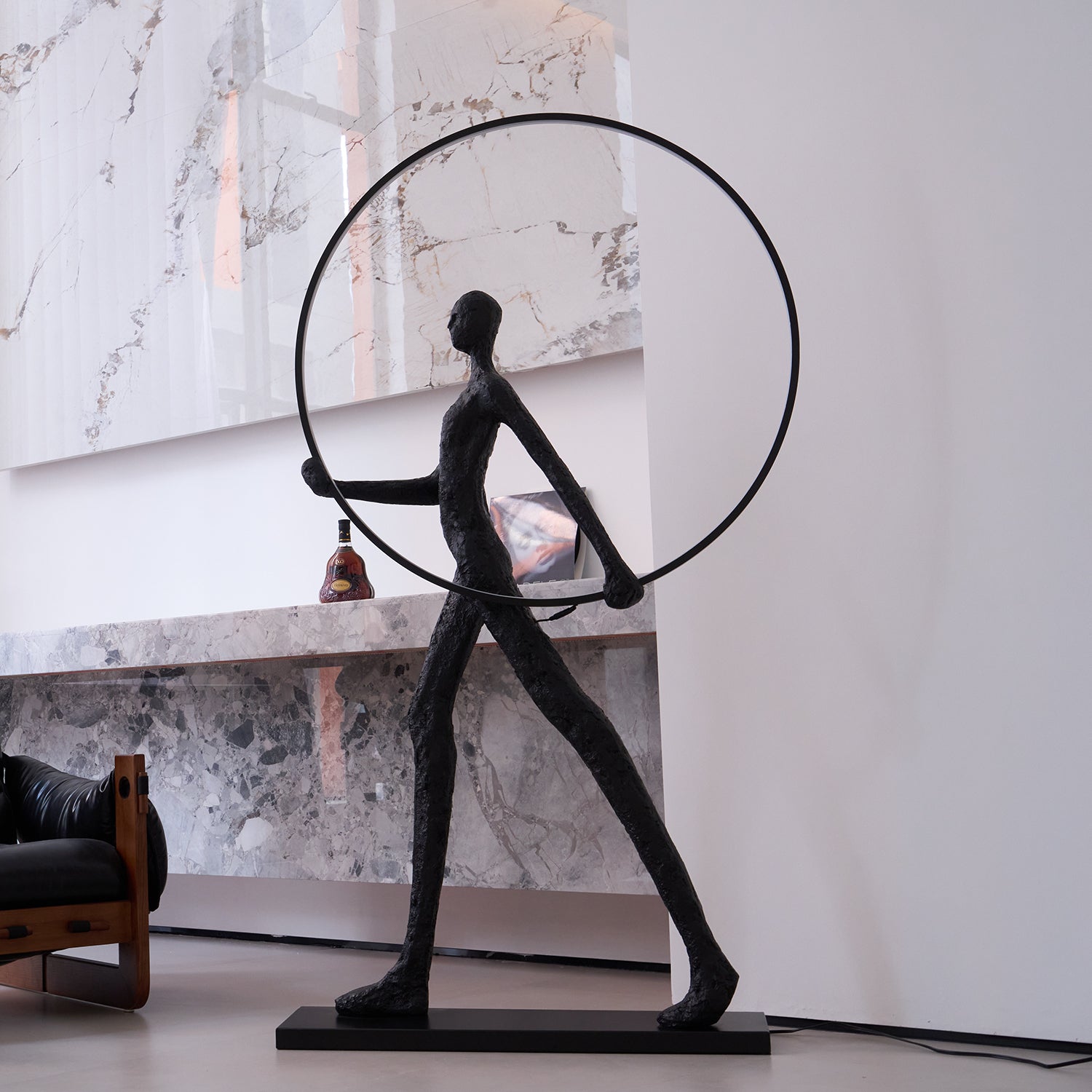 Viri Floor Lamp Sculpture LED Figure-Neutral Decor