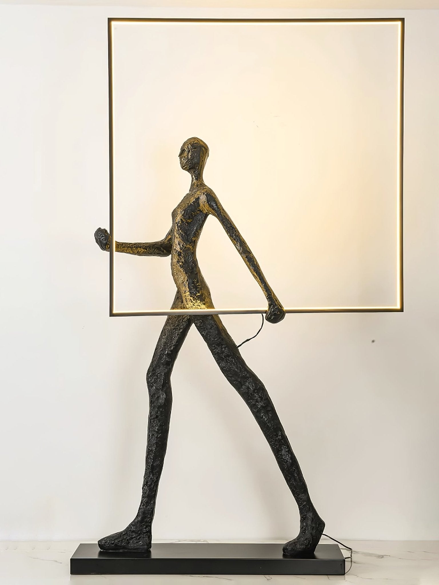 Viri Floor Lamp Sculpture LED Figure-Neutral Decor