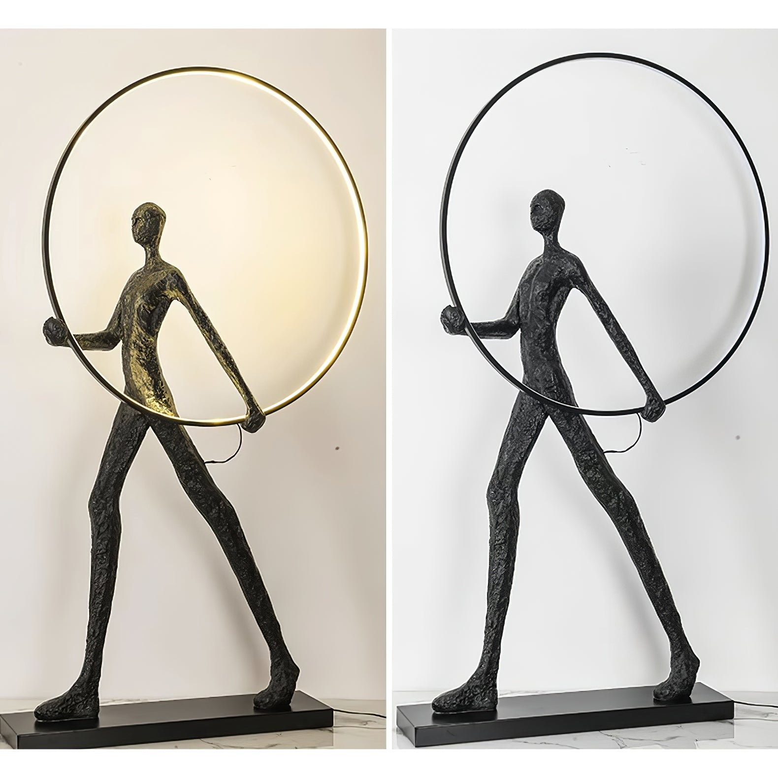 Viri Floor Lamp Sculpture LED Figure-Neutral Decor