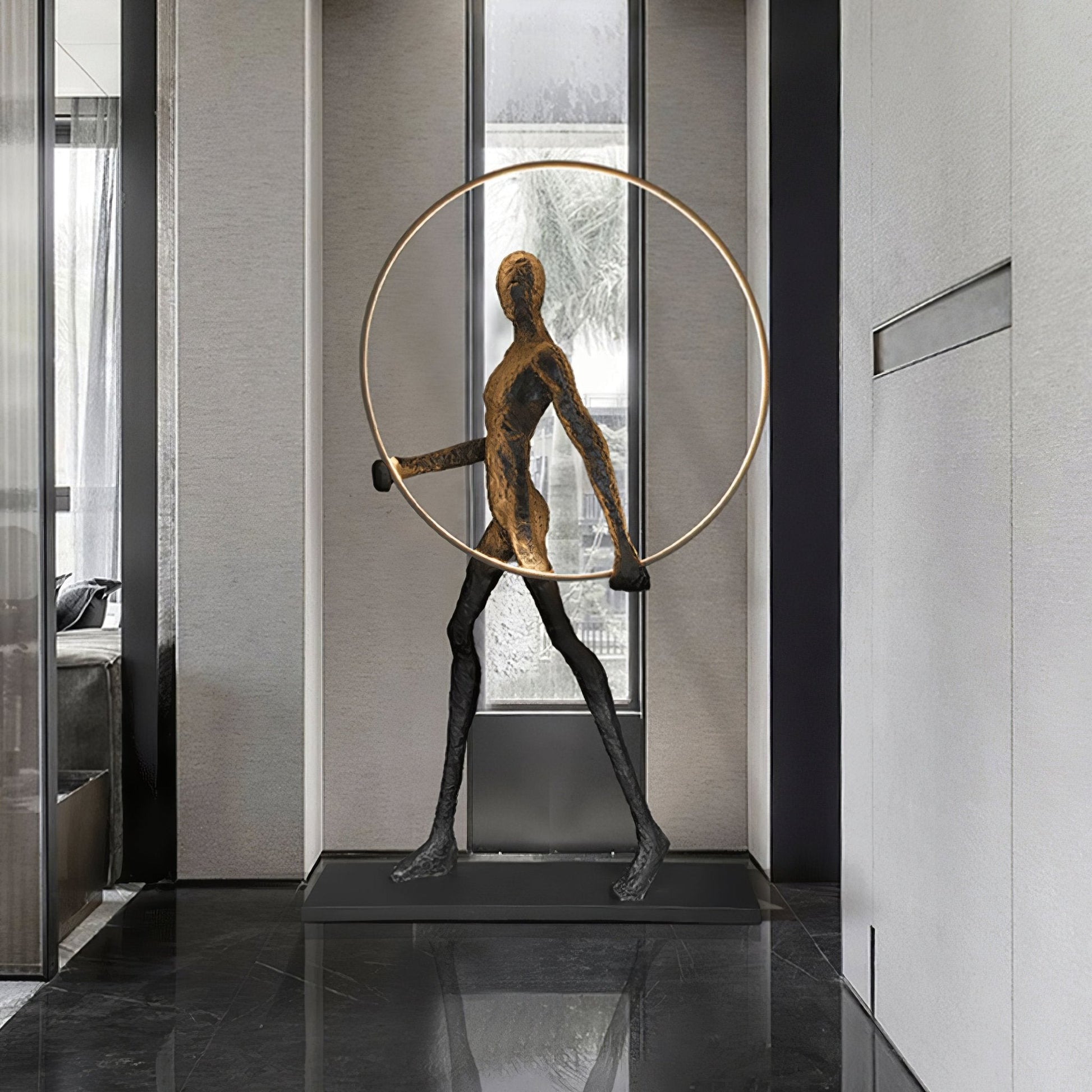 Viri Floor Lamp Sculpture LED Figure-Neutral Decor