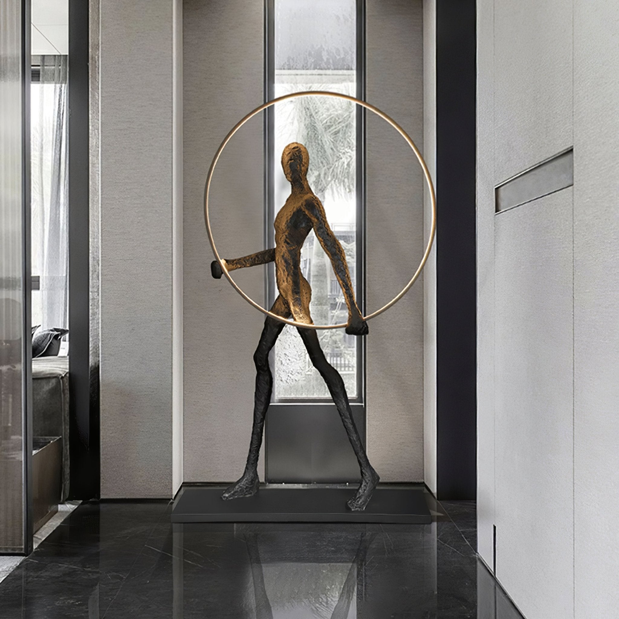 Viri Floor Lamp Sculpture LED Figure-Neutral Decor