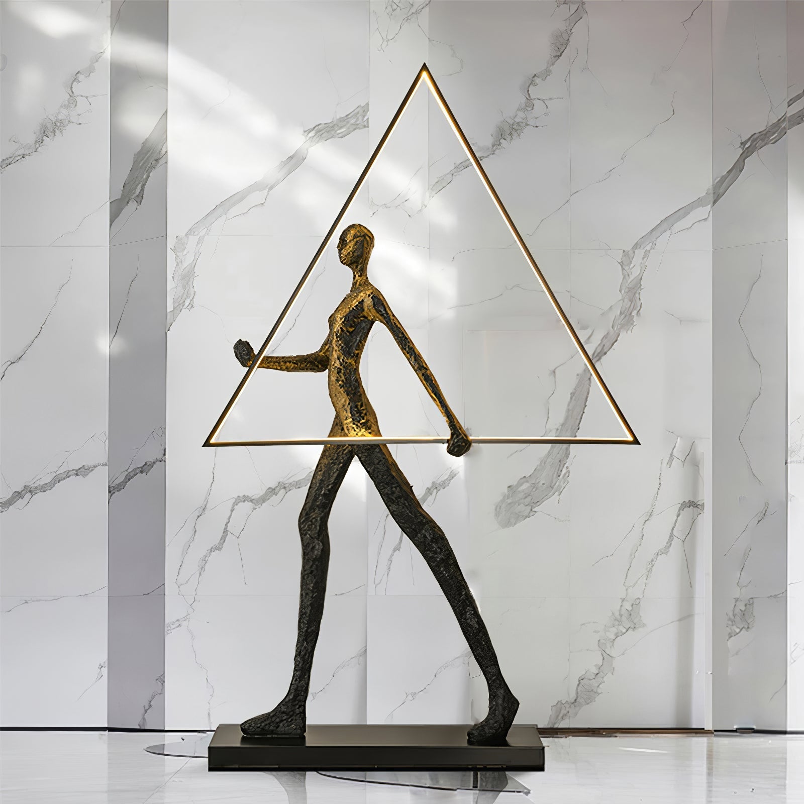 Viri Floor Lamp Sculpture LED Figure-Neutral Decor