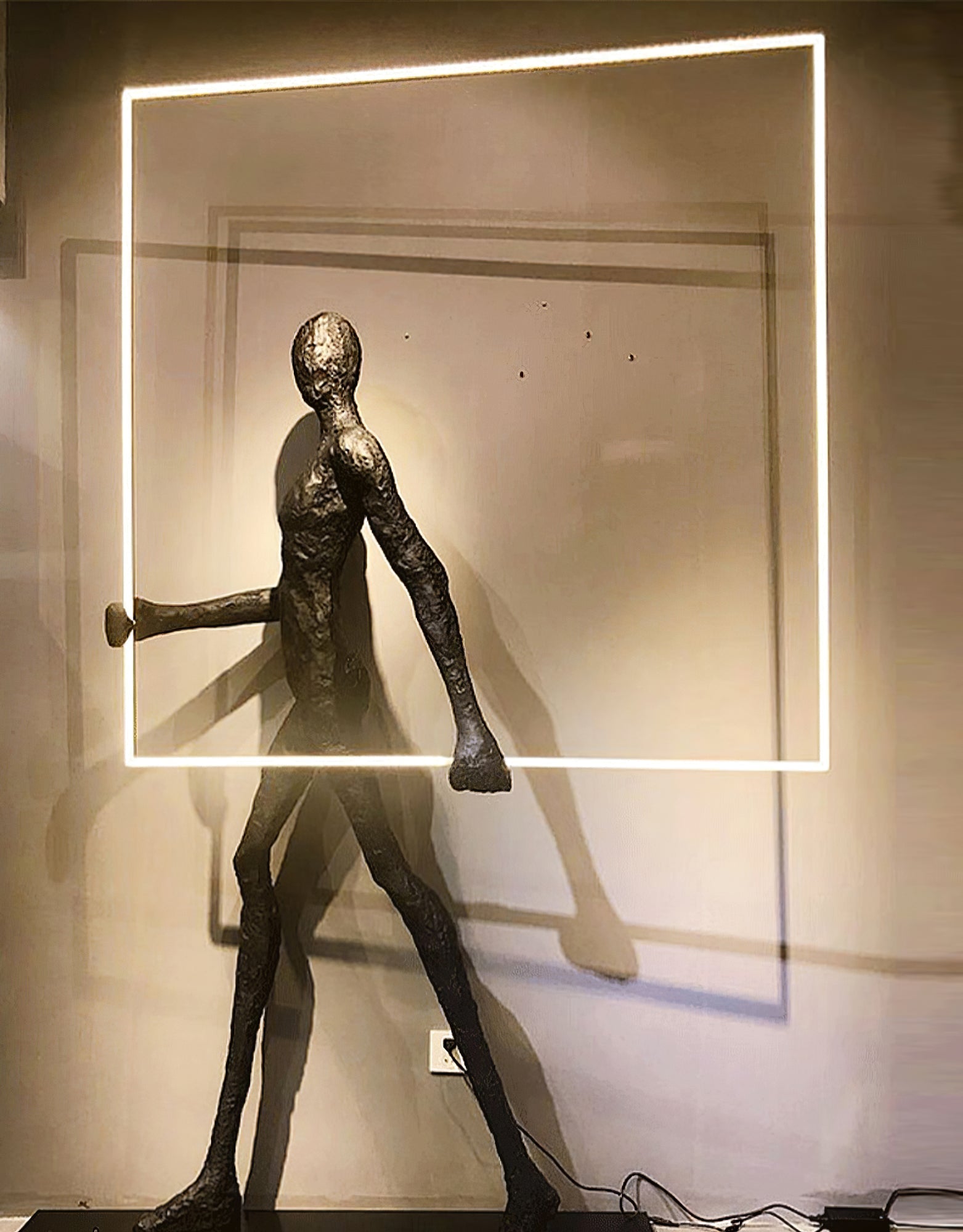 Viri Floor Lamp Sculpture LED Figure-Neutral Decor
