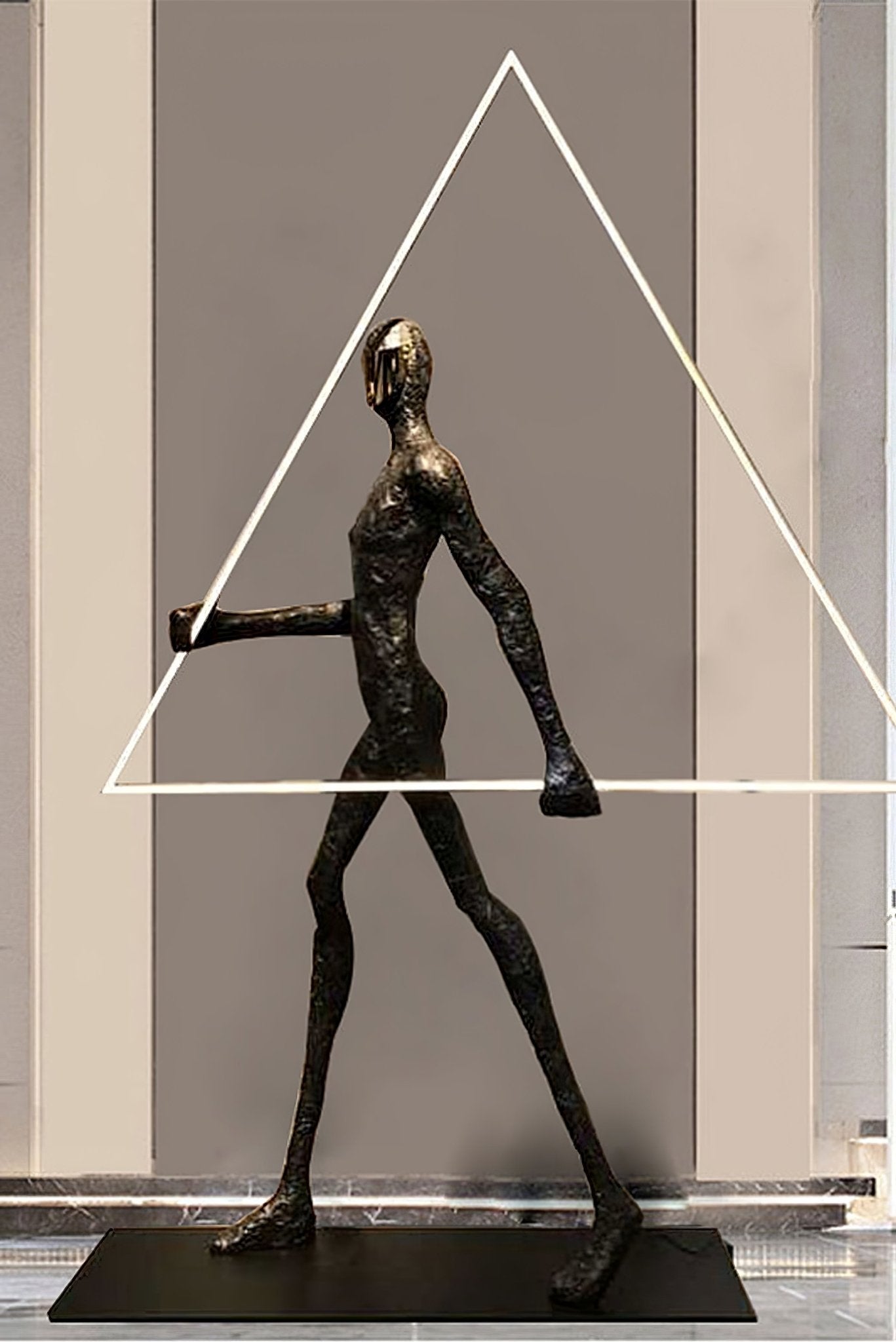 Viri Floor Lamp Sculpture LED Figure-Neutral Decor