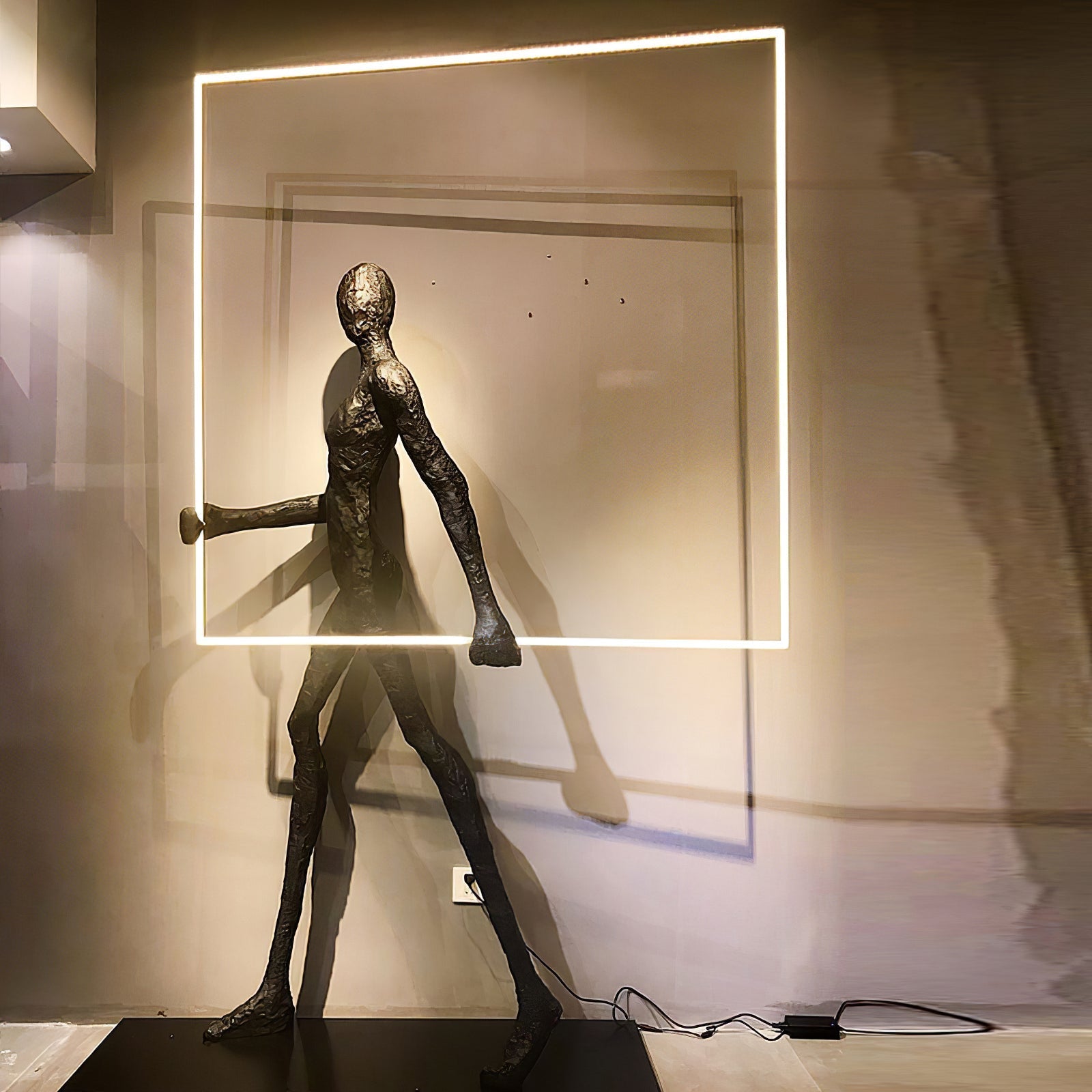 Viri Floor Lamp Sculpture LED Figure-Neutral Decor