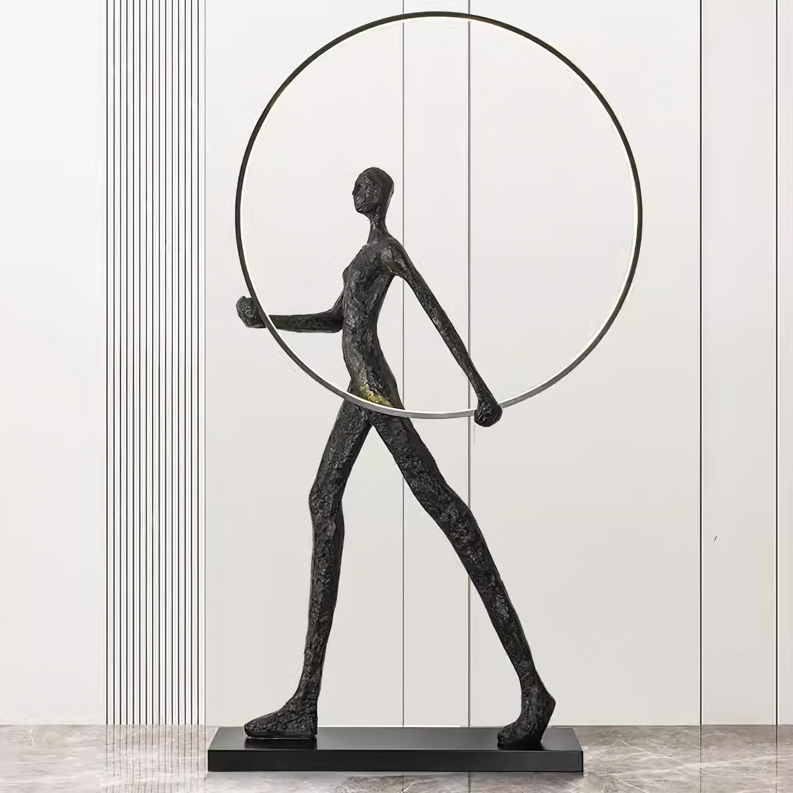 Viri Floor Lamp Sculpture LED Figure-Neutral Decor