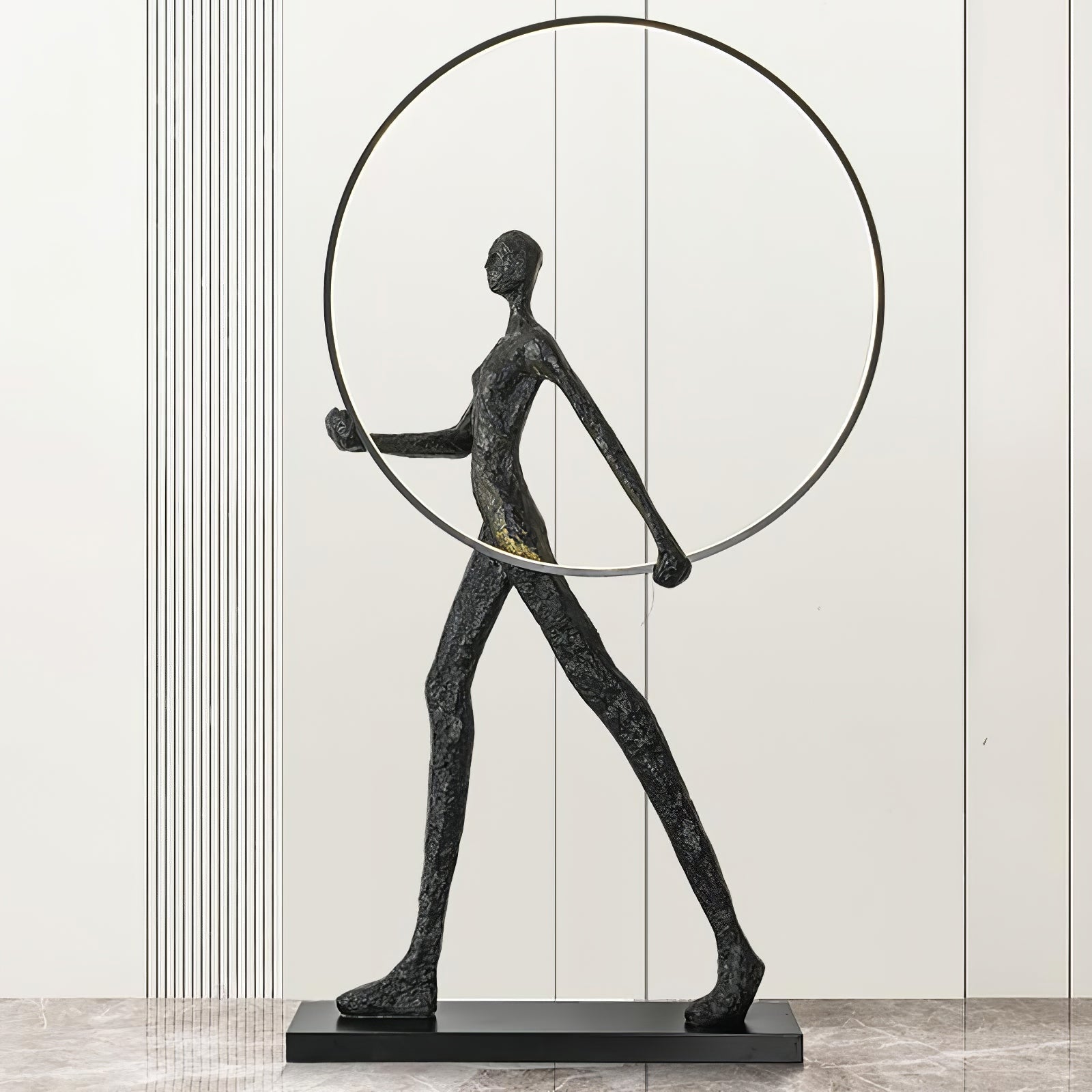 Viri Floor Lamp Sculpture LED Figure-Neutral Decor