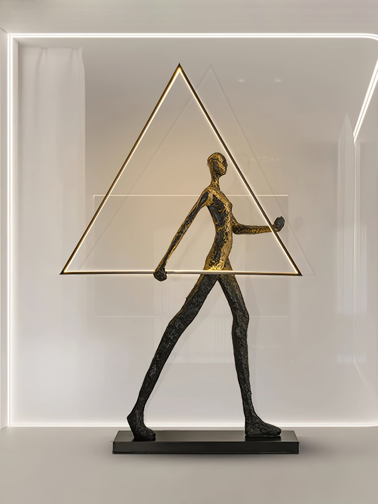 Viri Floor Lamp Sculpture LED Figure-Neutral Decor