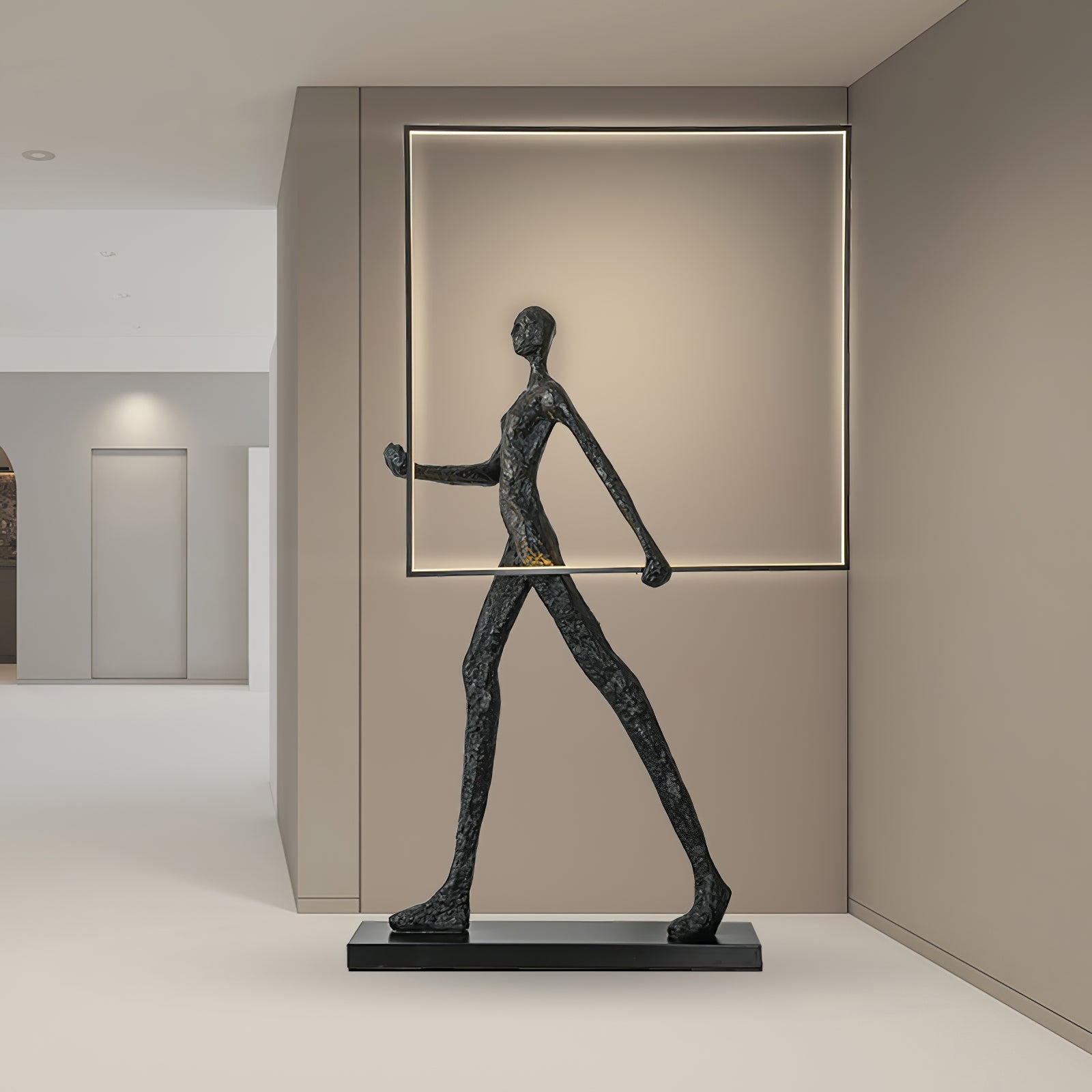 Viri Floor Lamp Sculpture LED Figure-Neutral Decor