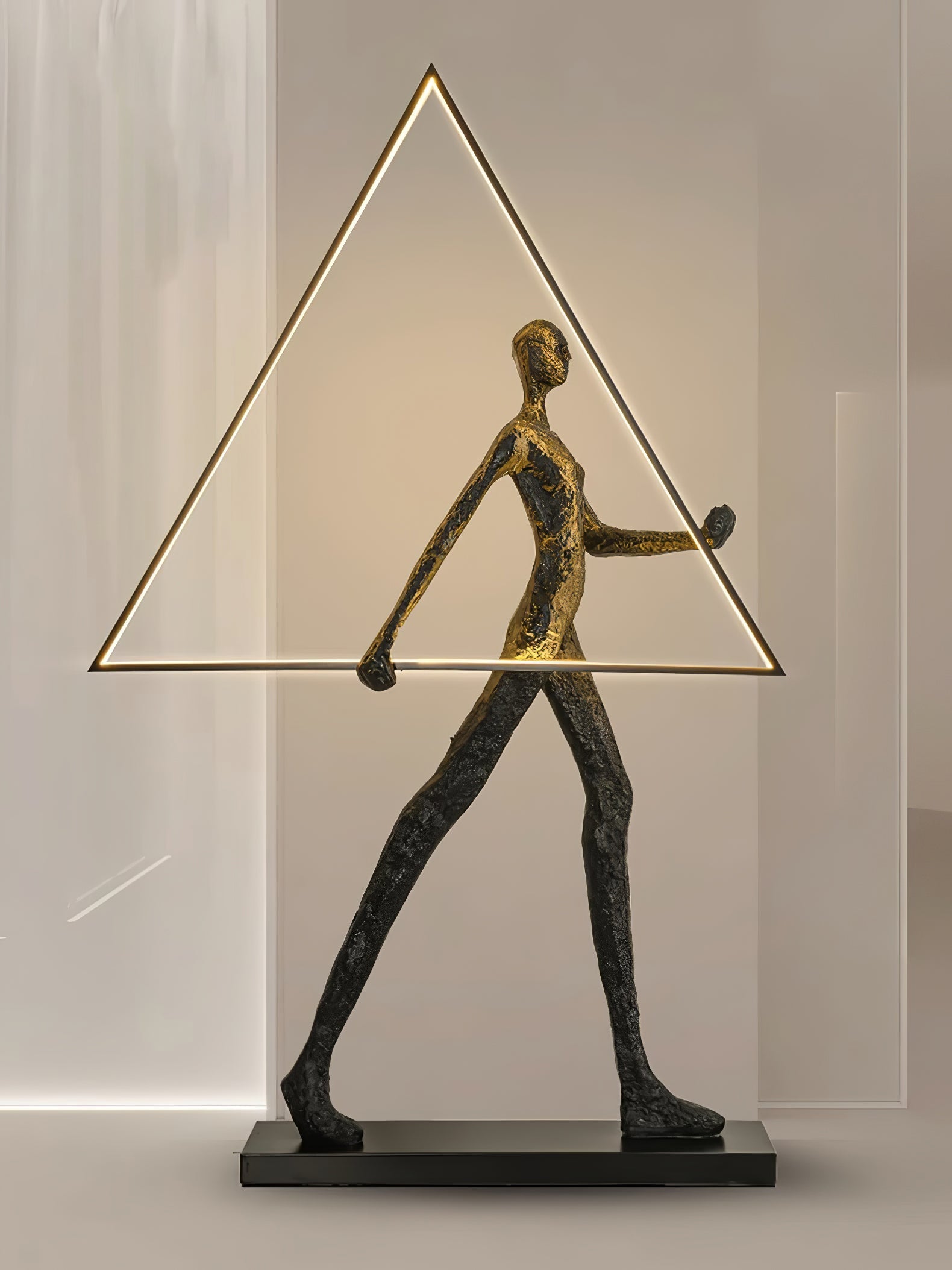 Viri Floor Lamp Sculpture LED Figure-Neutral Decor