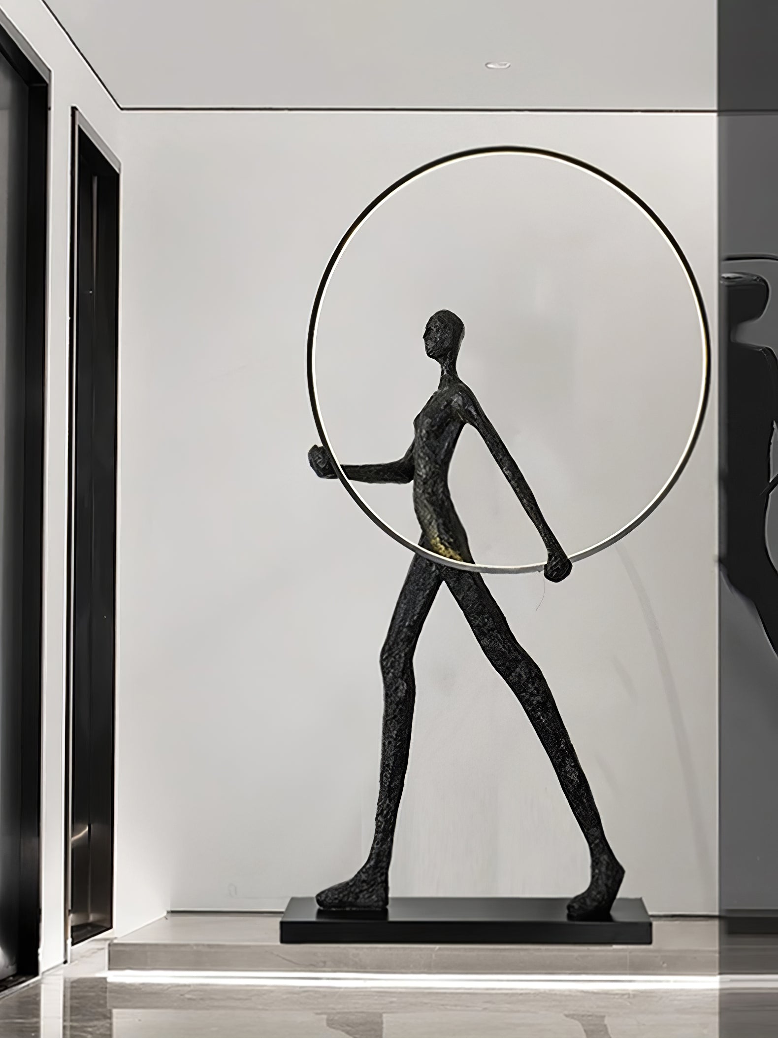Viri Floor Lamp Sculpture LED Figure-Neutral Decor