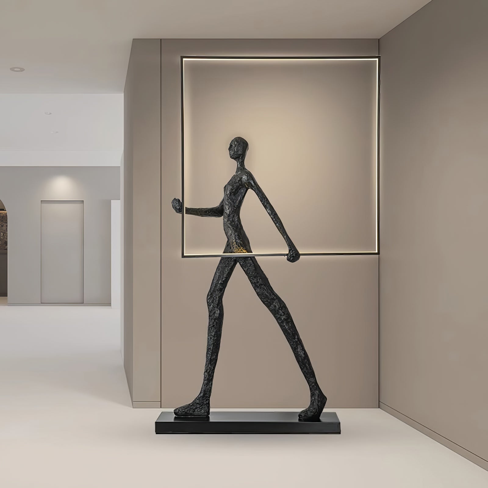 Viri Floor Lamp Sculpture LED Figure-Neutral Decor