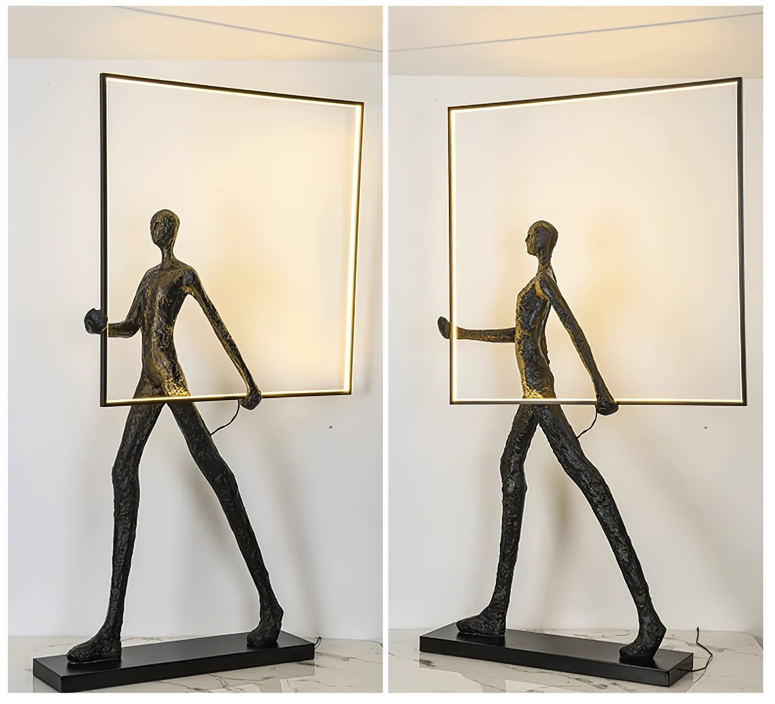 Viri Floor Lamp Sculpture LED Figure-Neutral Decor
