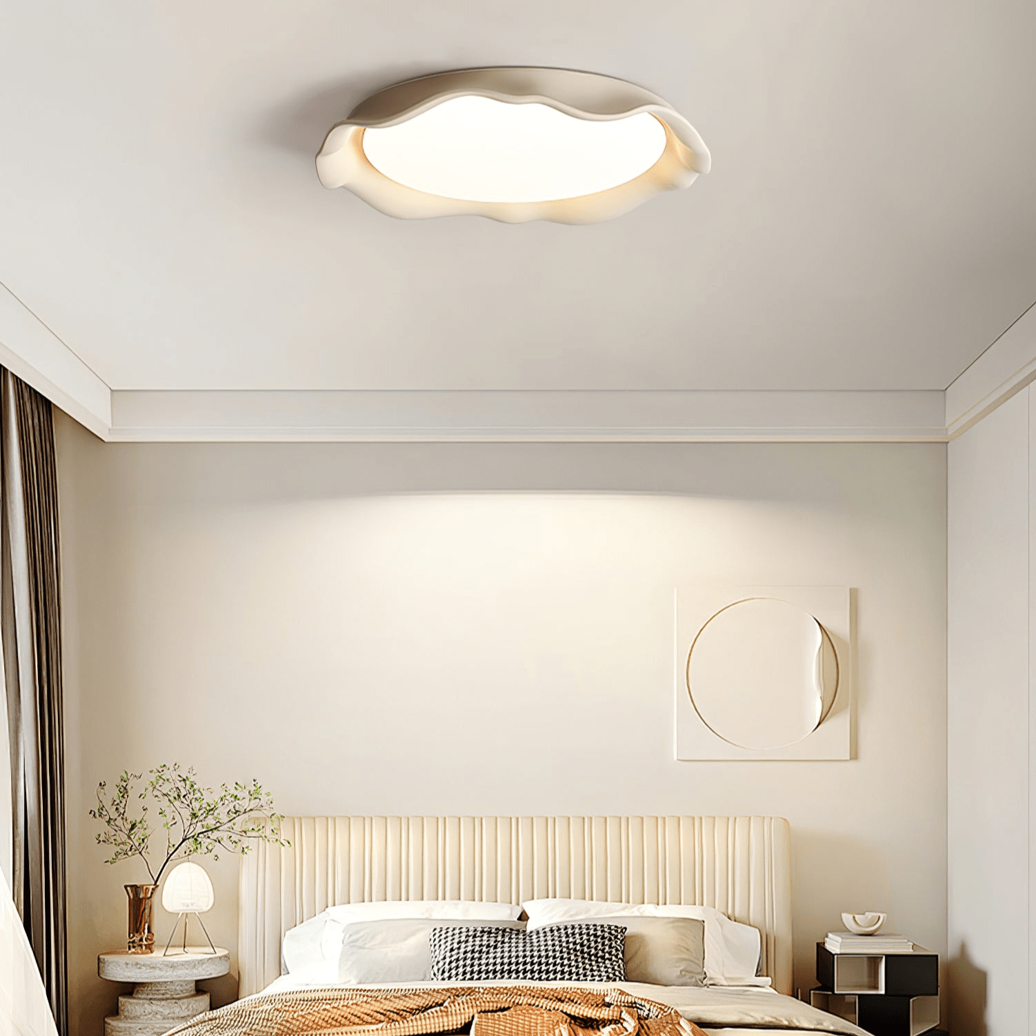 Idoraris Modern Minimalist Art Microcement Ceiling Light-Neutral Decor