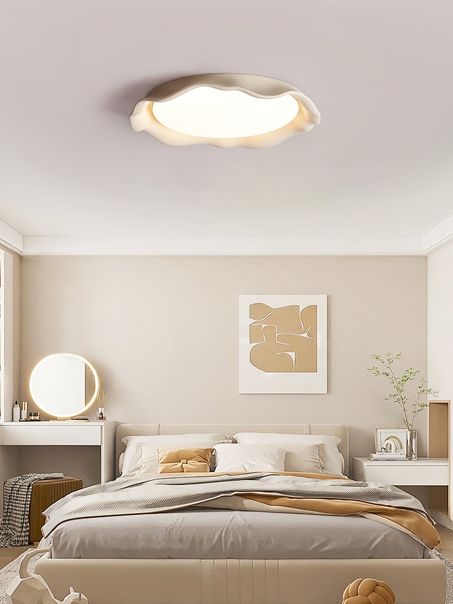 Idoraris Modern Minimalist Art Microcement Ceiling Light-Neutral Decor