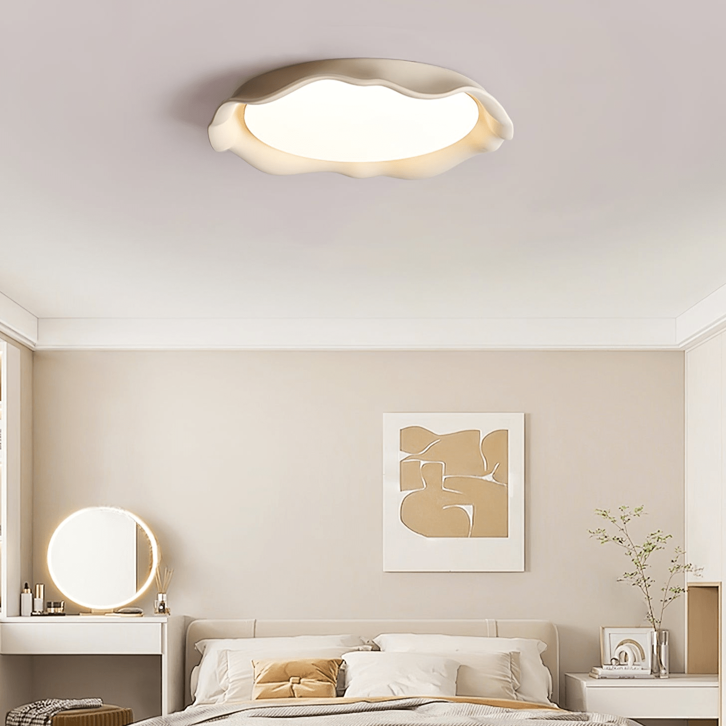 Idoraris Modern Minimalist Art Microcement Ceiling Light-Neutral Decor
