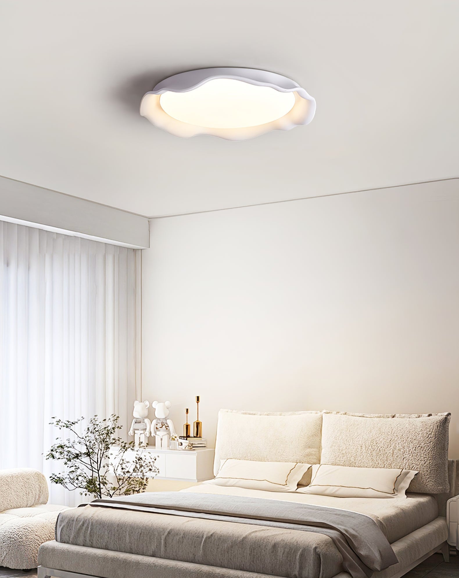 Idoraris Modern Minimalist Art Microcement Ceiling Light-Neutral Decor