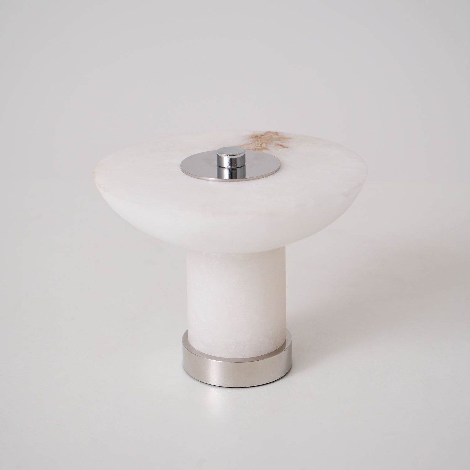 Eurnoran Mushroom Shaped Alabaster Table Lamp-Neutral Decor