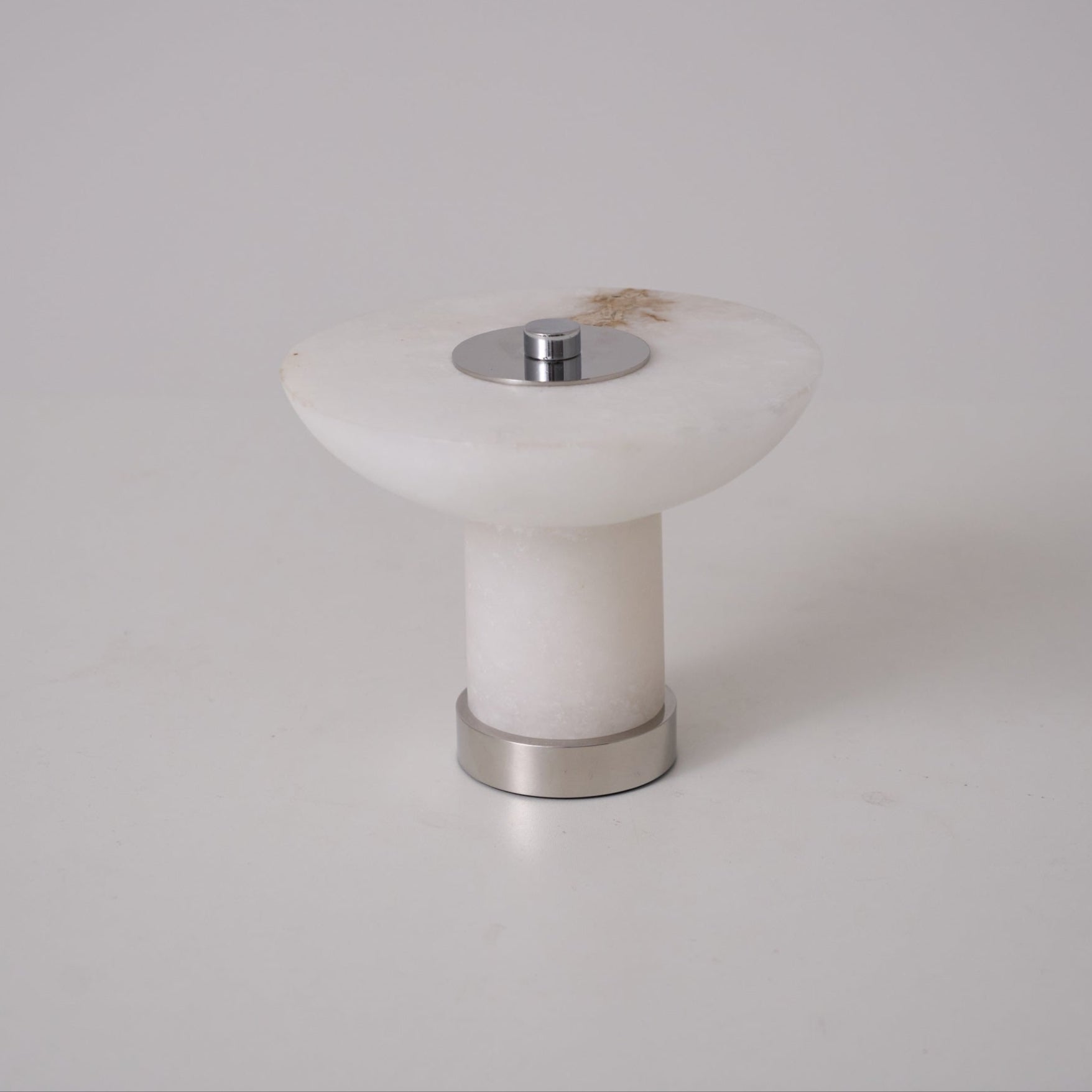 Eurnoran Mushroom Shaped Alabaster Table Lamp-Neutral Decor