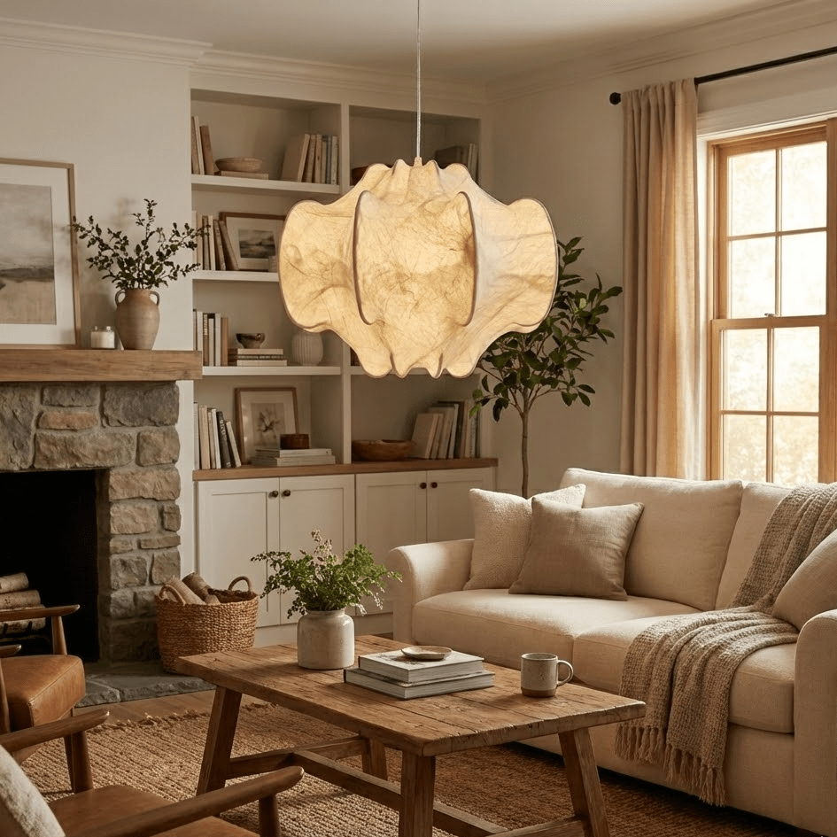 Aerava Cocoon Pendant Lamp-Neutral Decor