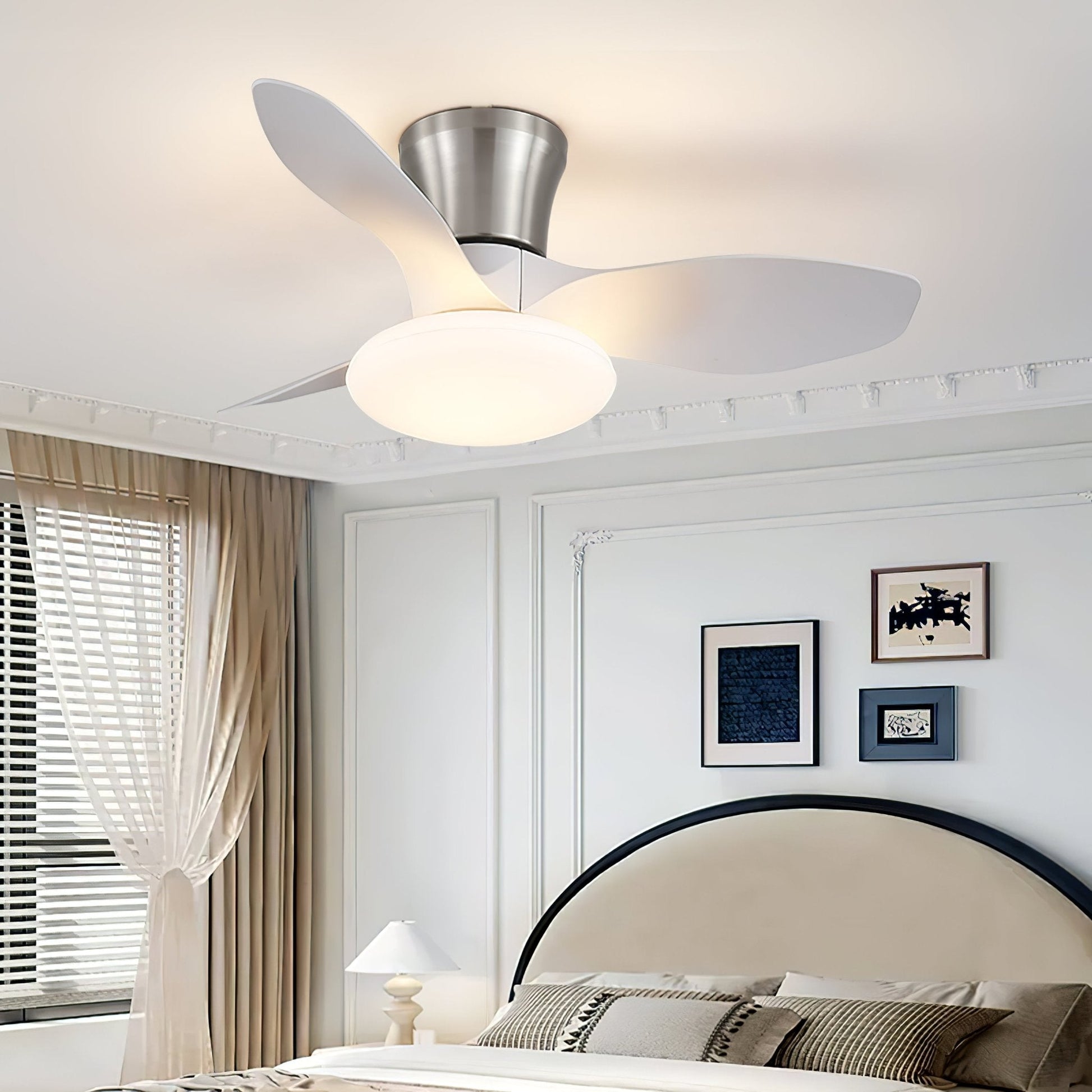 Velora Modern Wood Ceiling Fan Light-Neutral Decor