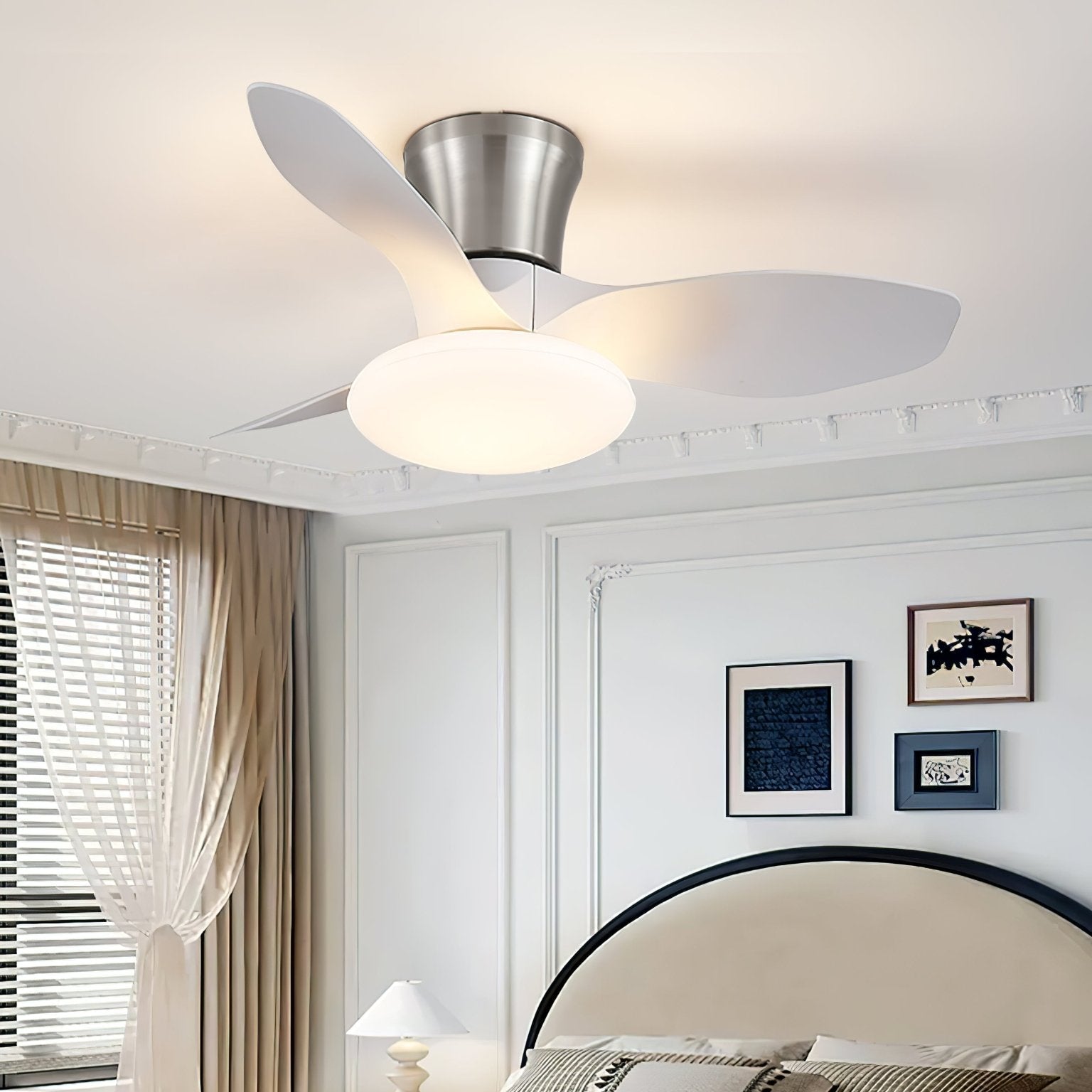 Velora Modern Wood Ceiling Fan Light-Neutral Decor