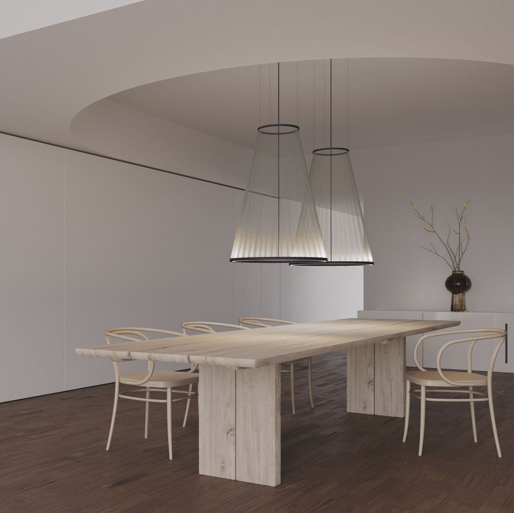 Hyn Minimalist Aluminum Pendant Light-Neutral Decor