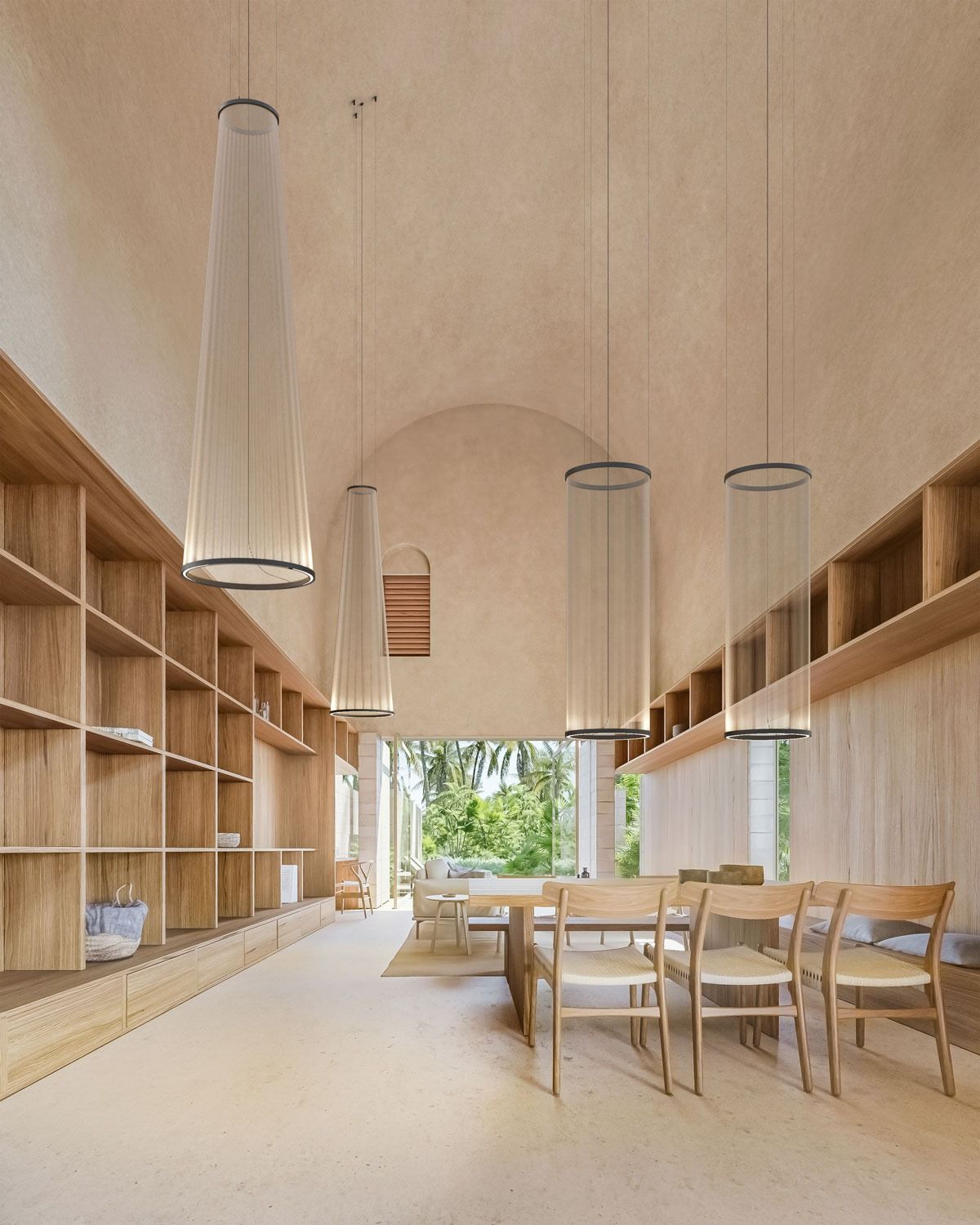 Hyn Minimalist Aluminum Pendant Light-Neutral Decor